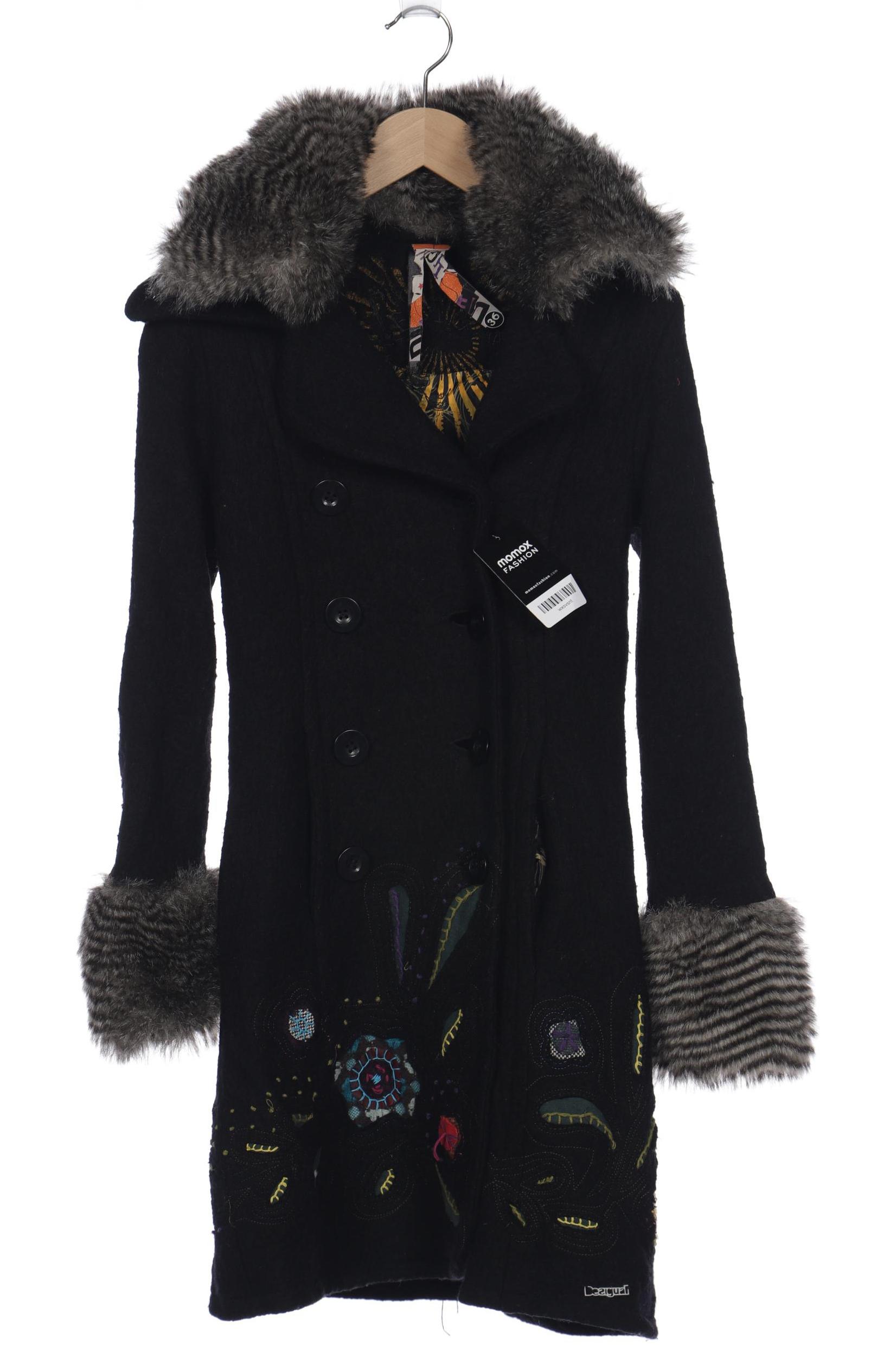 

Desigual Damen Mantel, schwarz, Gr. 36