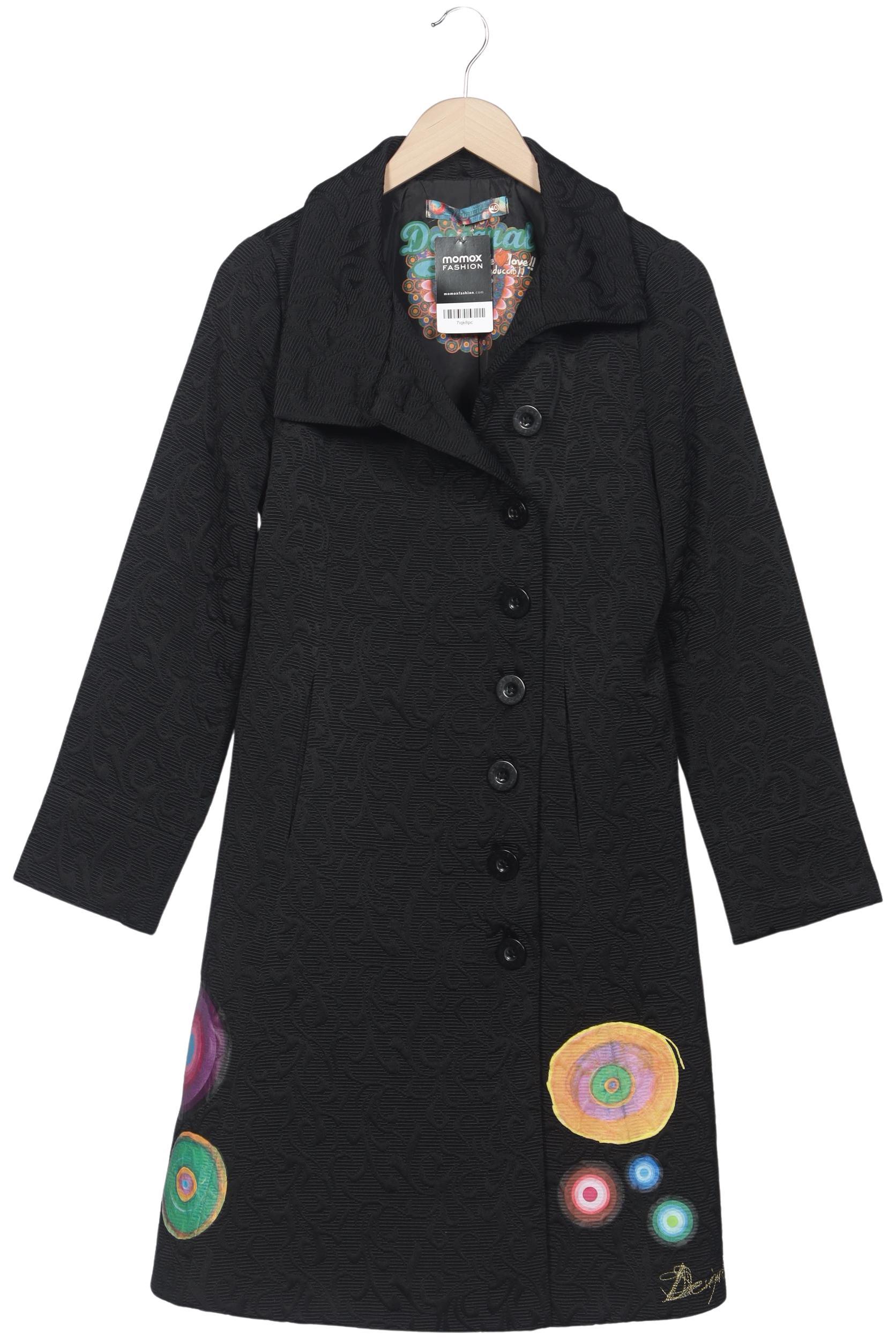 

Desigual Damen Mantel, schwarz, Gr. 40