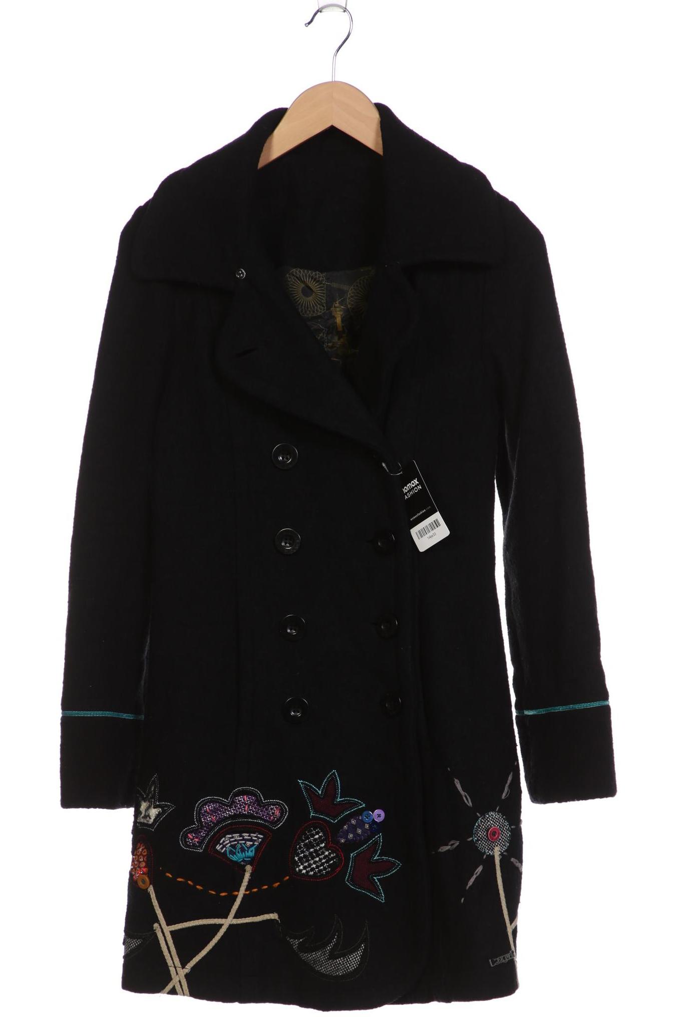 

Desigual Damen Mantel, schwarz, Gr. 38