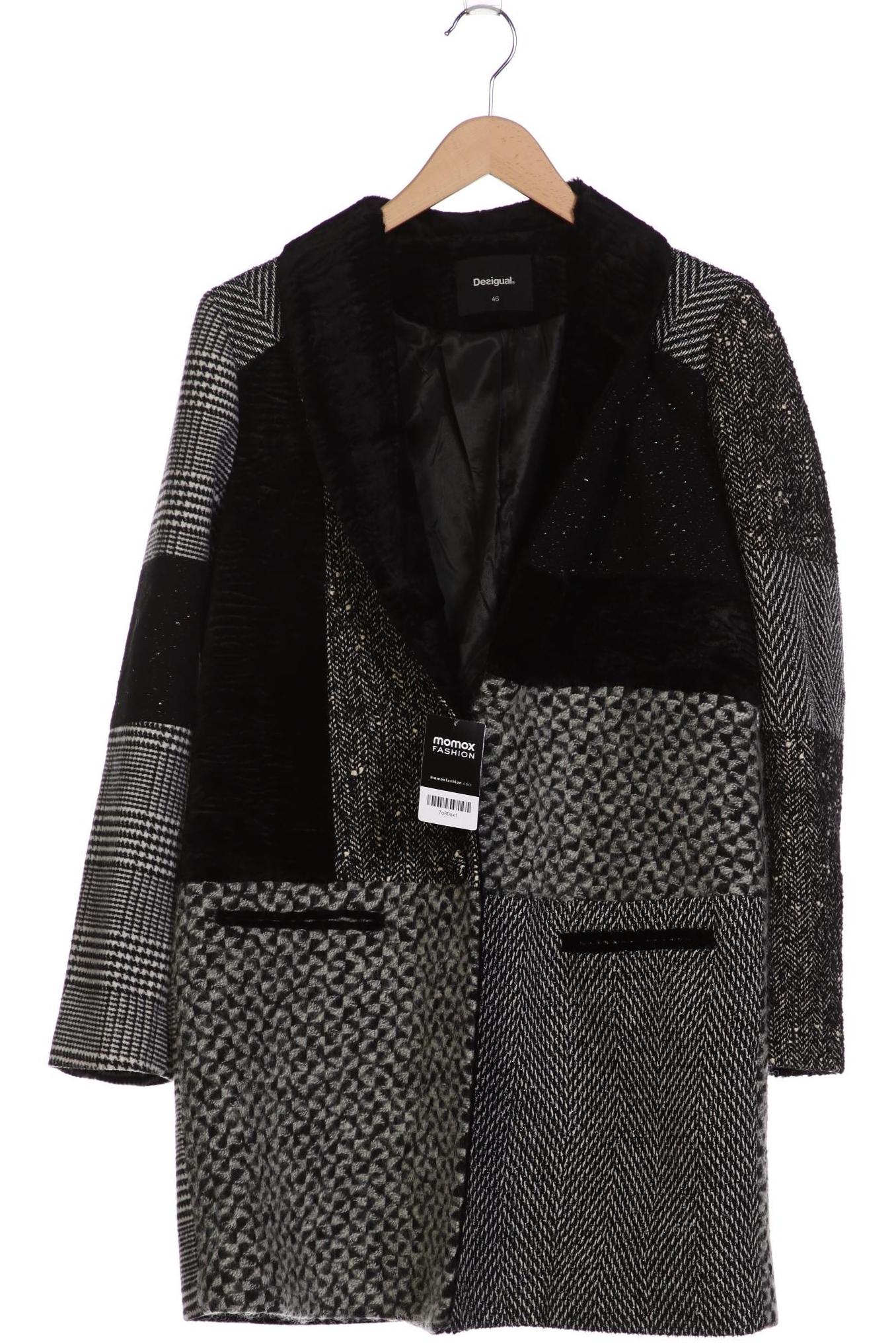 

Desigual Damen Mantel, schwarz, Gr. 46