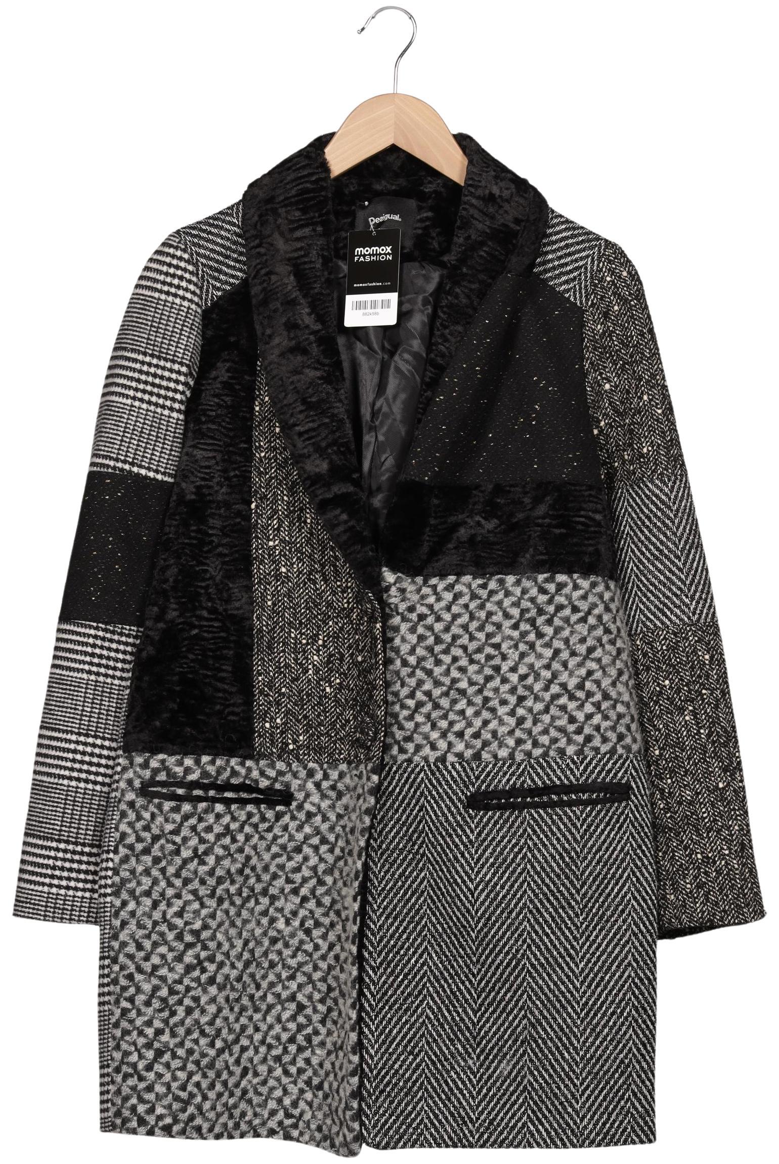 

Desigual Damen Mantel, schwarz, Gr. 38