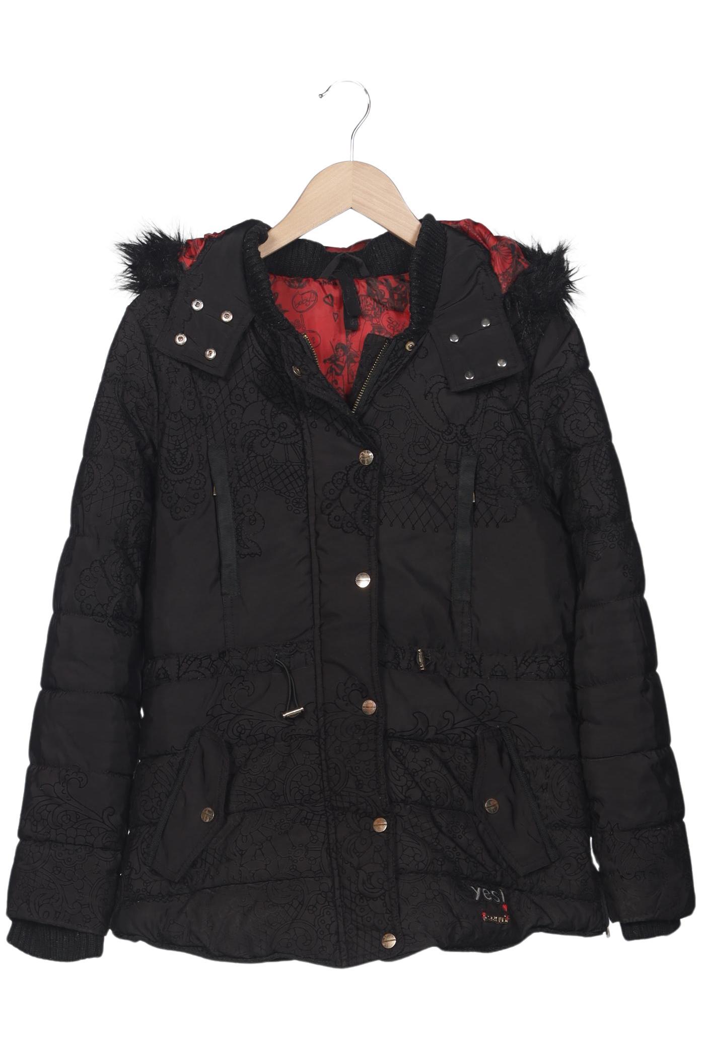 

Desigual Damen Mantel, schwarz, Gr. 40