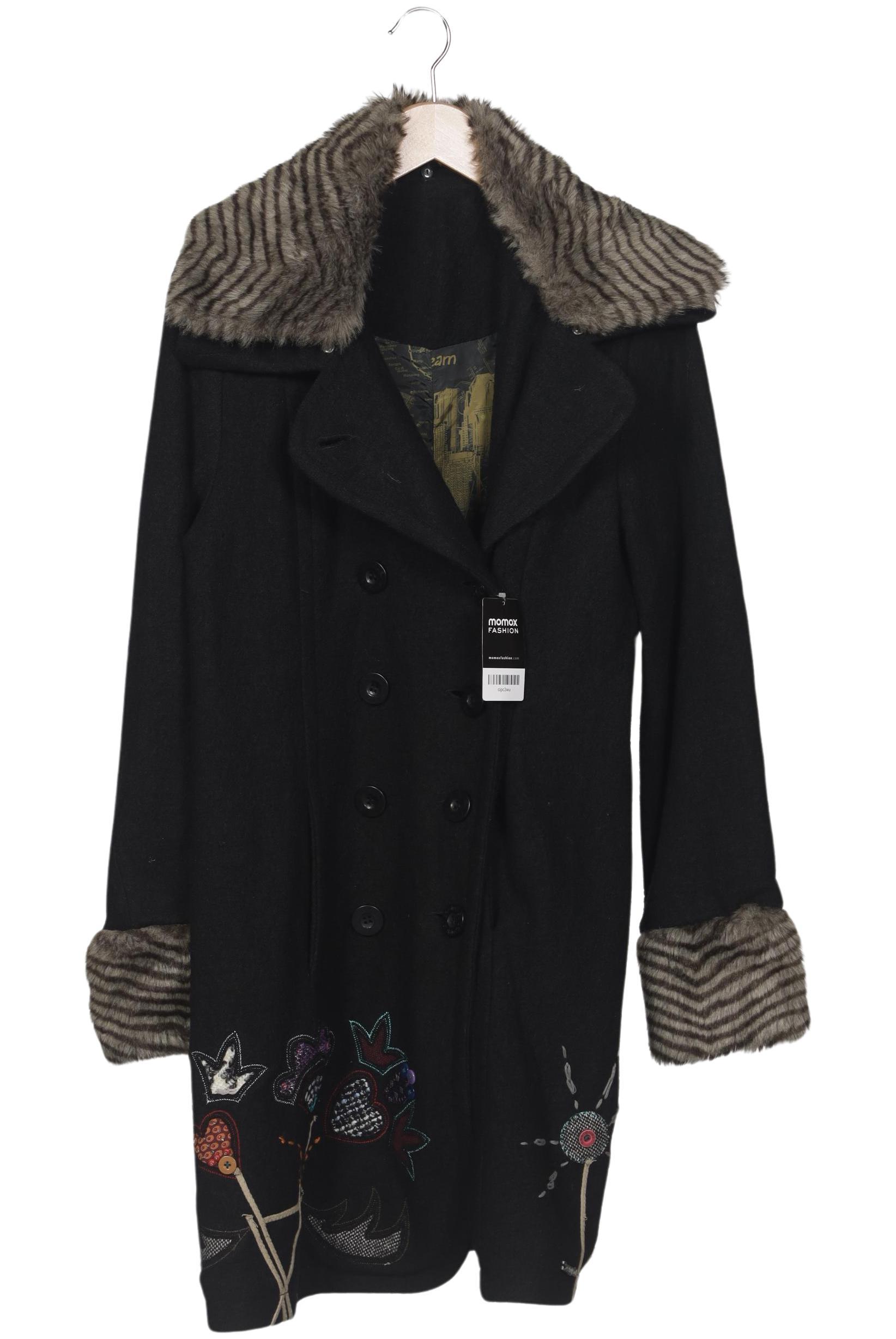 

Desigual Damen Mantel, schwarz, Gr. 42