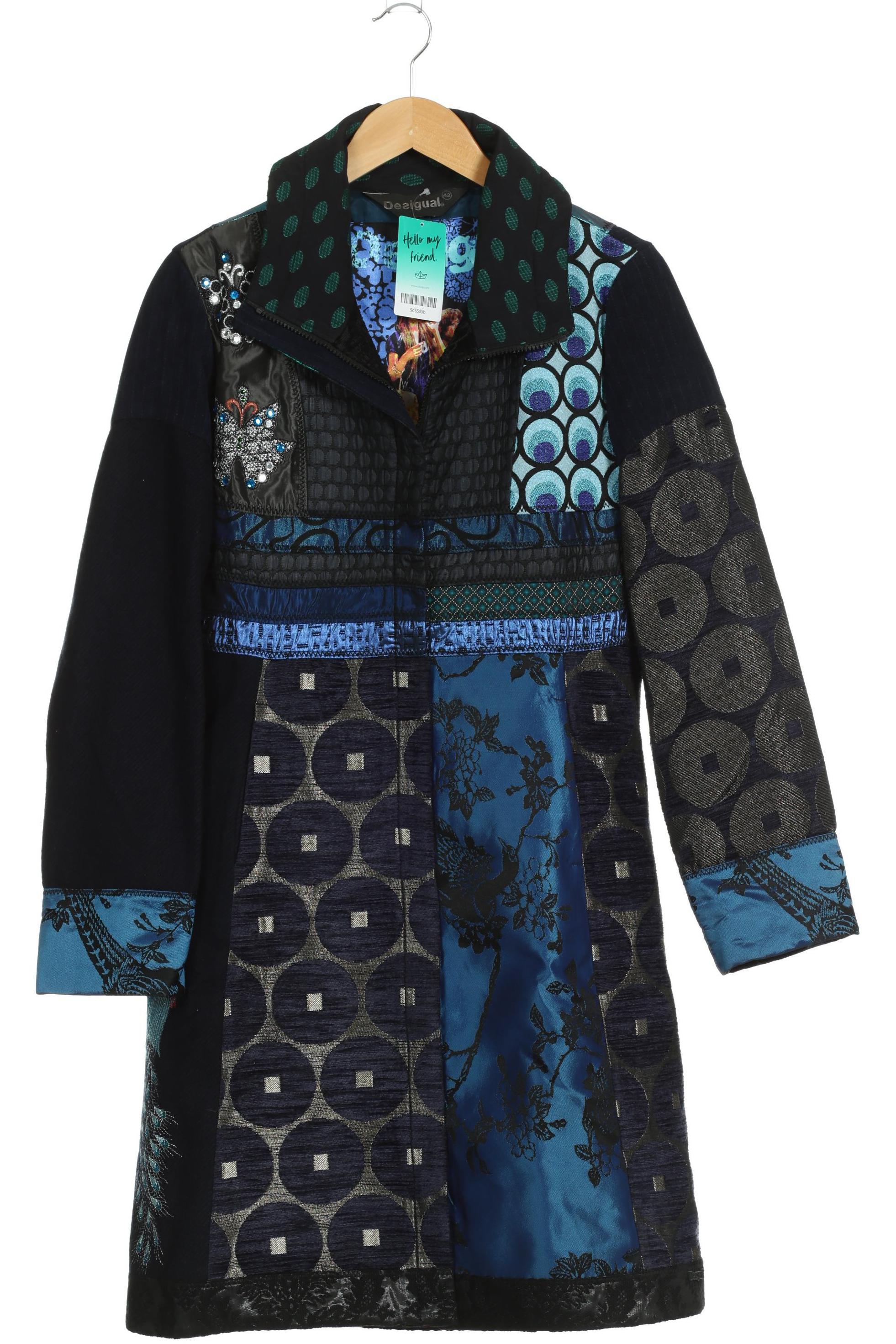 

Desigual Damen Mantel, blau, Gr. 42