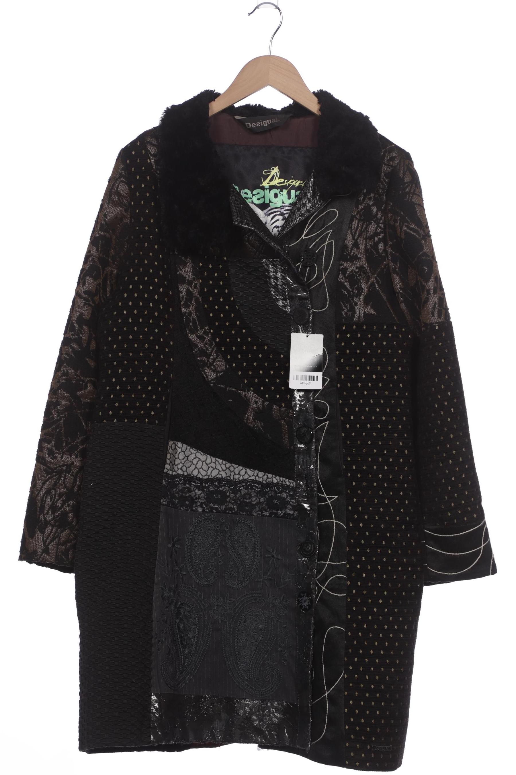 

Desigual Damen Mantel, schwarz, Gr. 46