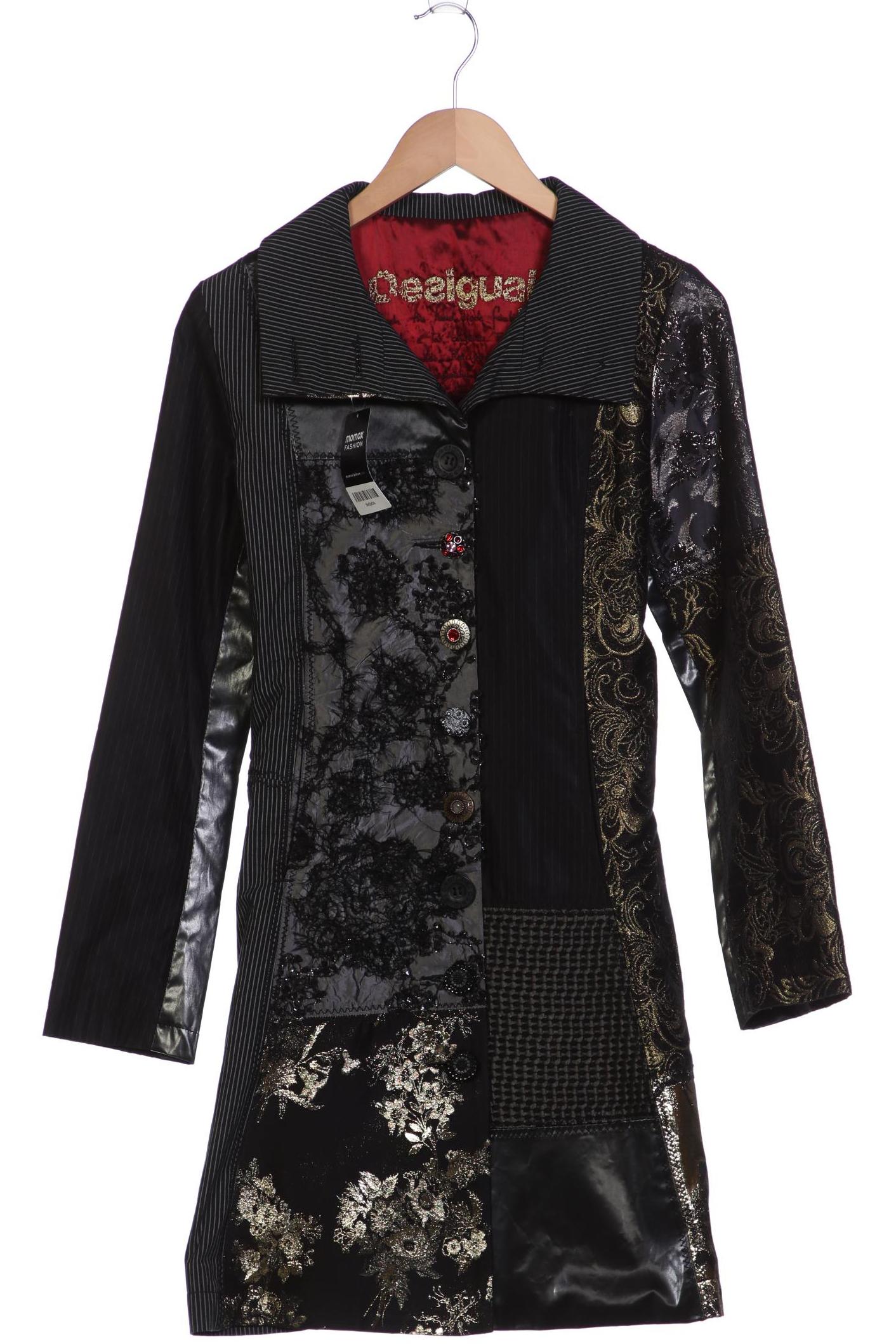 

Desigual Damen Mantel, schwarz, Gr. 38