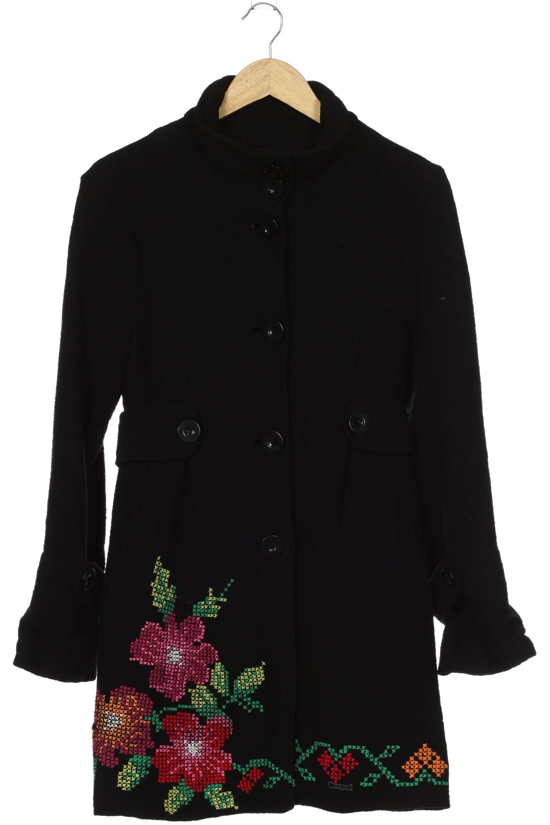 

Desigual Damen Mantel, schwarz, Gr. 36