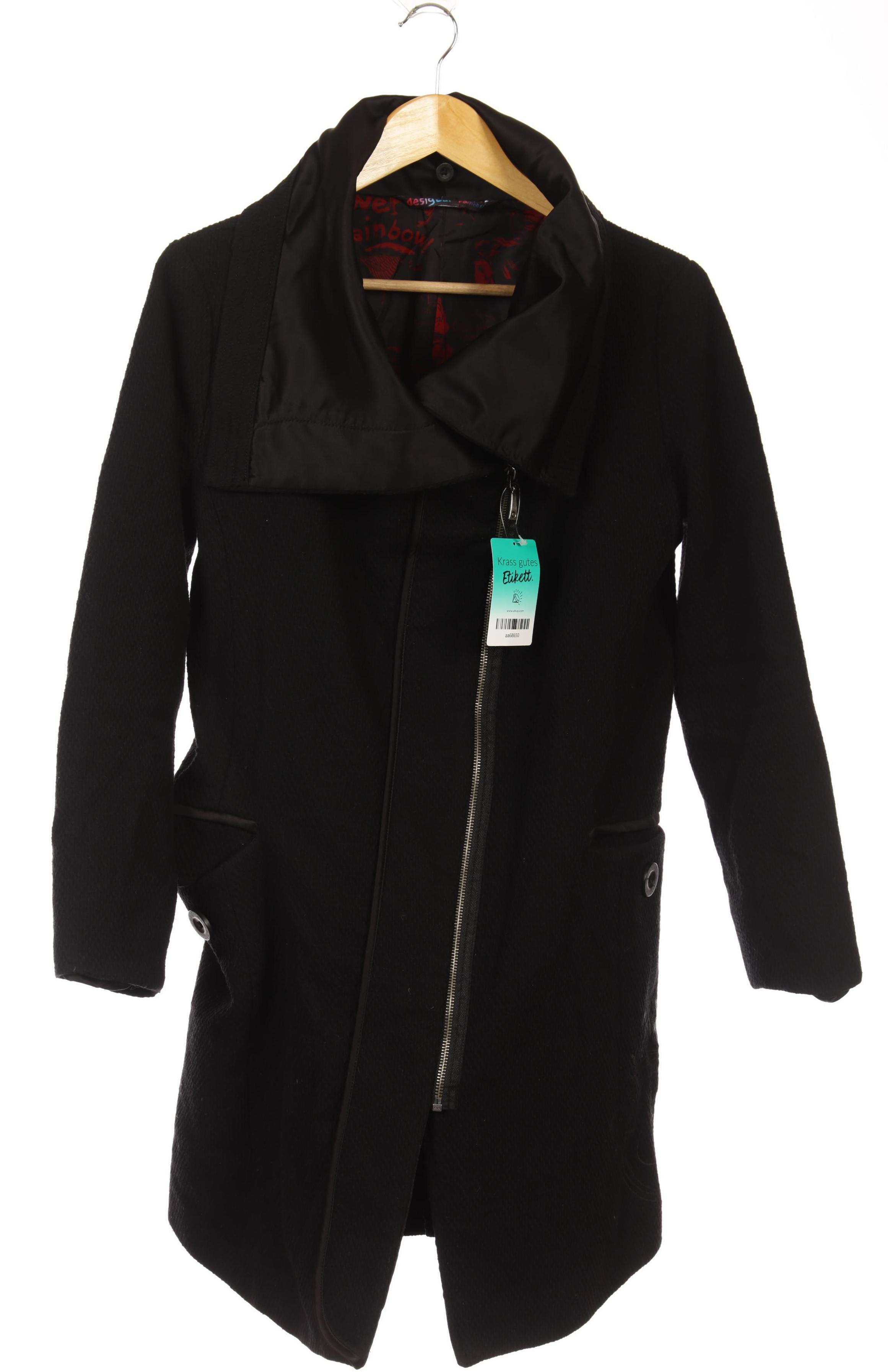 

Desigual Damen Mantel, schwarz, Gr. 40