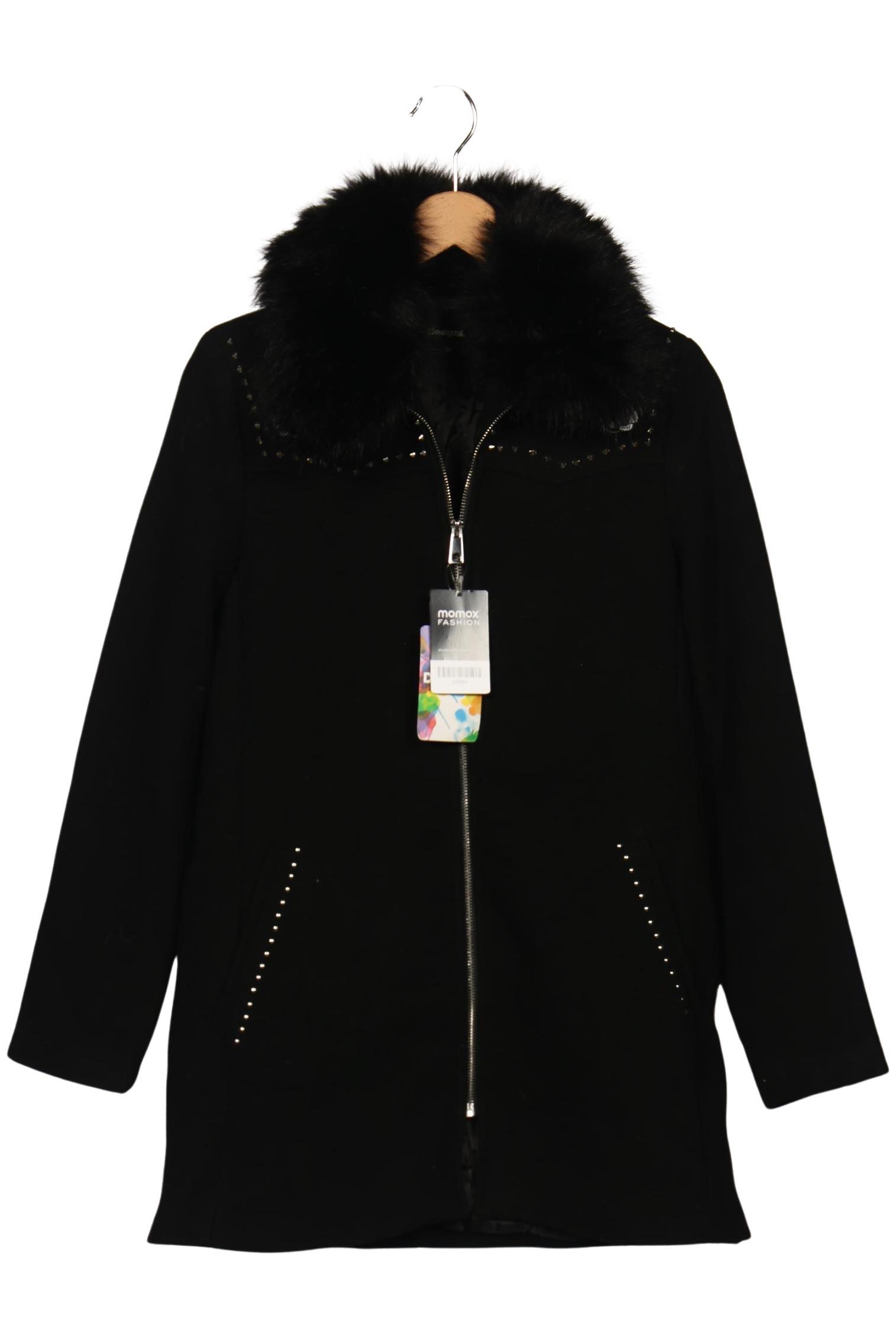 

Desigual Damen Mantel, schwarz, Gr. 38