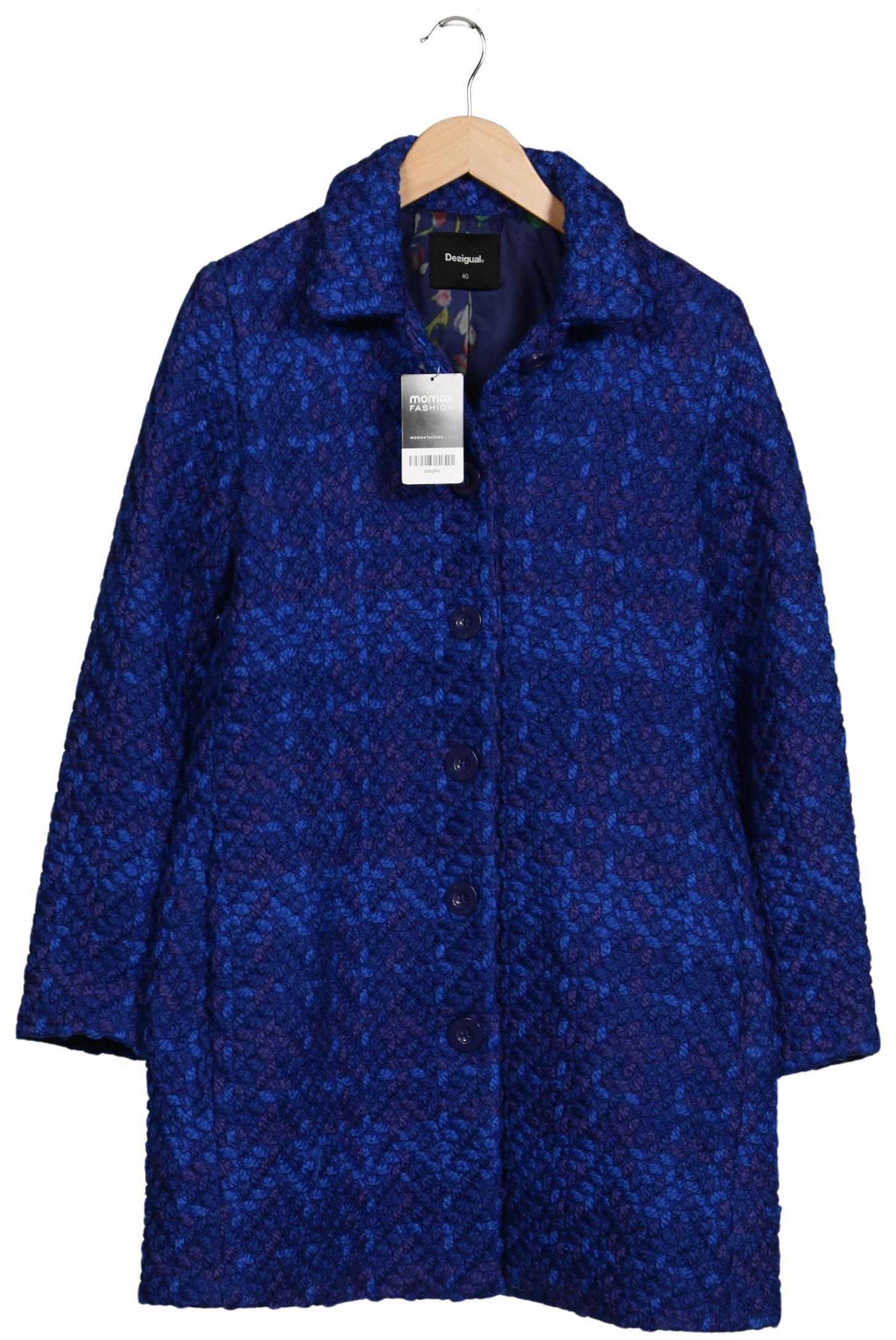 

Desigual Damen Mantel, blau, Gr. 40