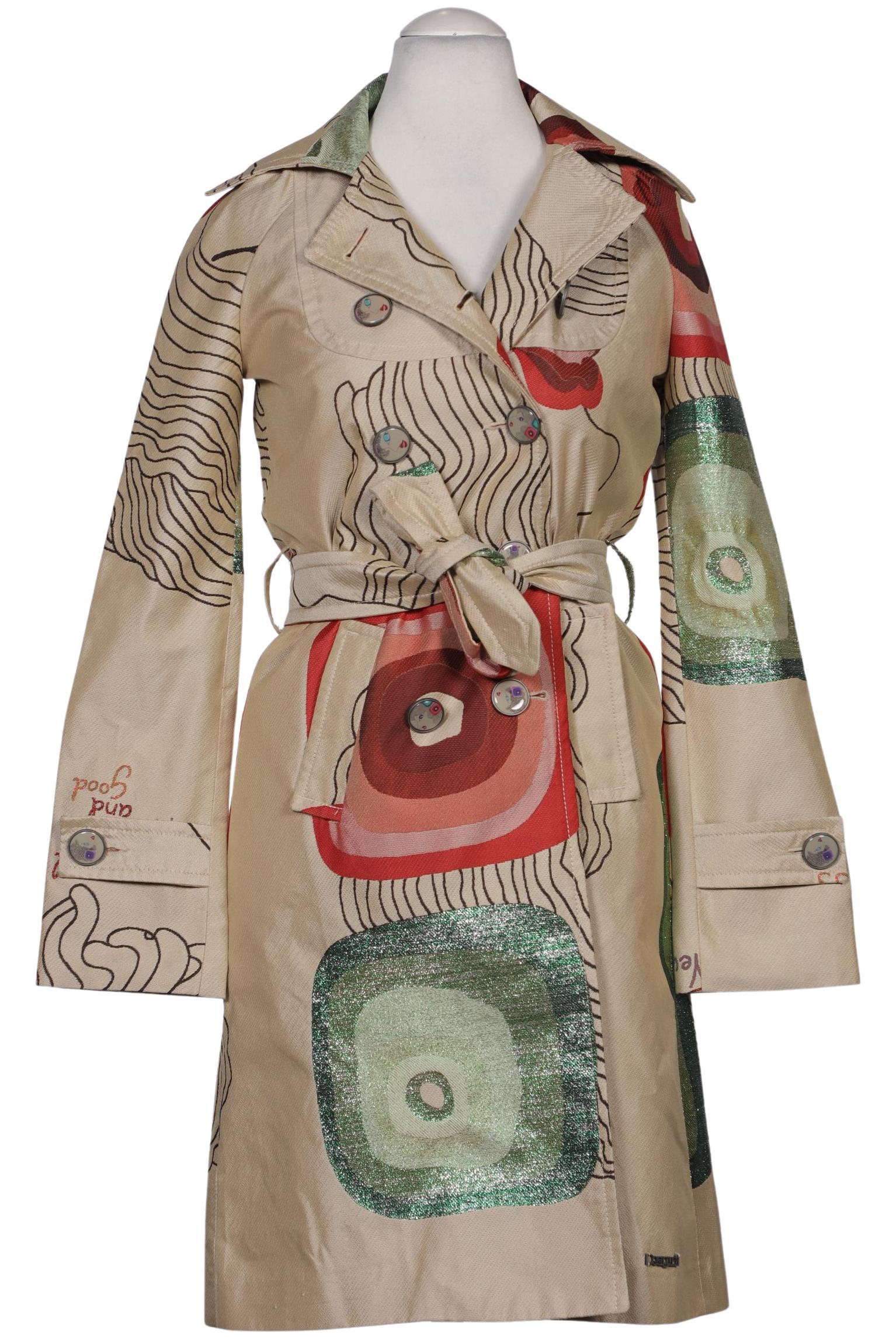 

Desigual Damen Mantel, beige, Gr. 36