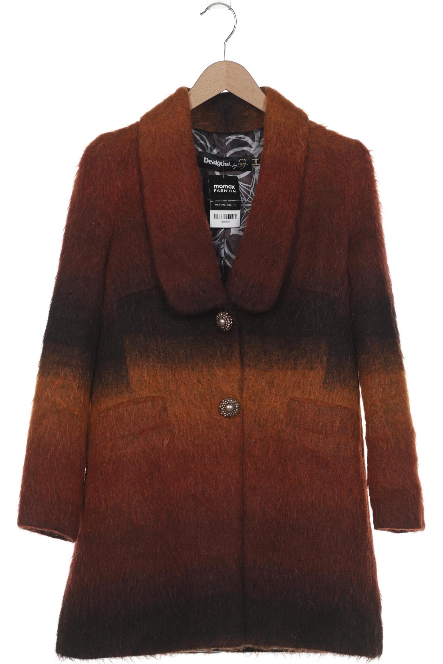 

Desigual Damen Mantel, orange, Gr. 38