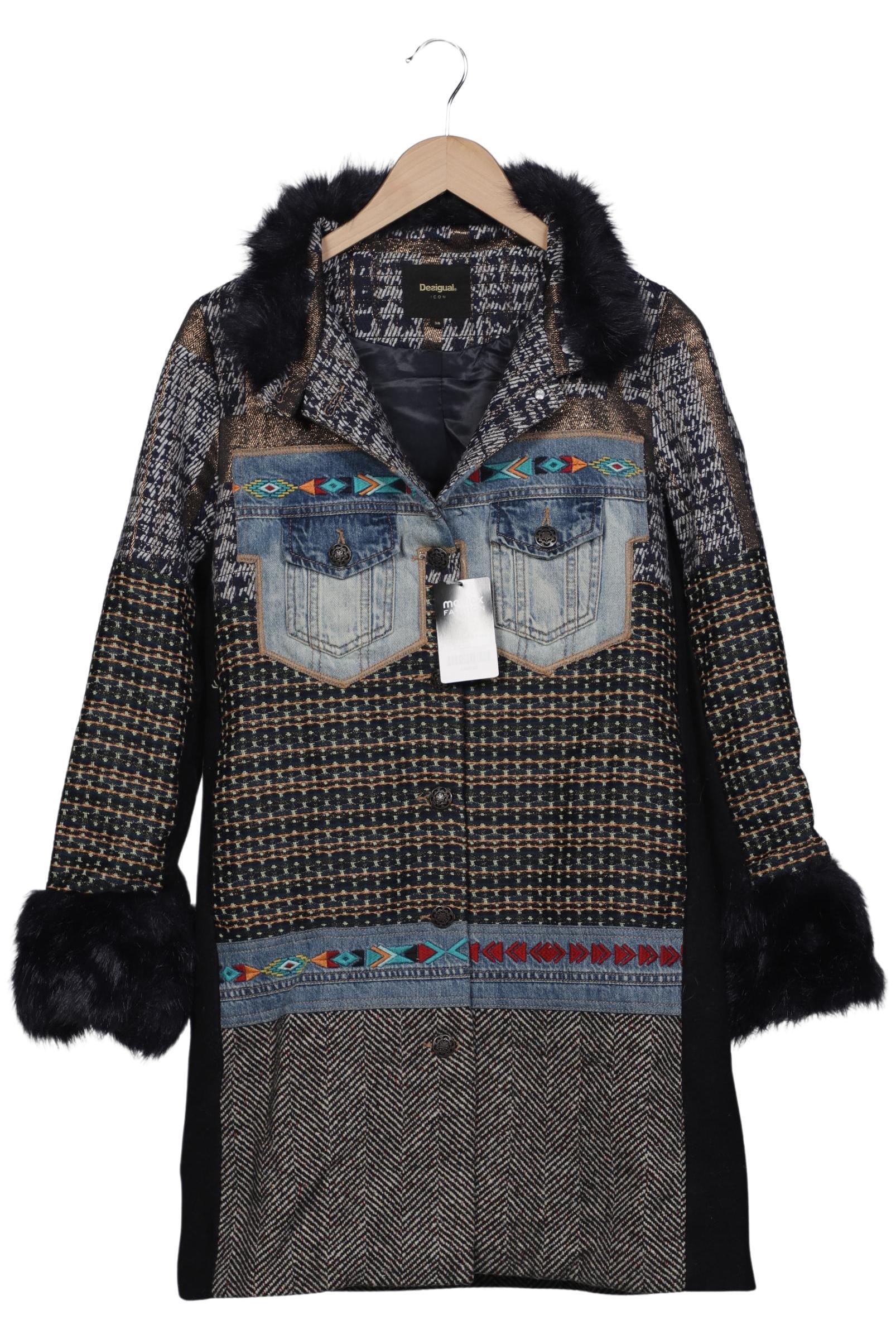 

Desigual Damen Mantel, mehrfarbig, Gr. 38