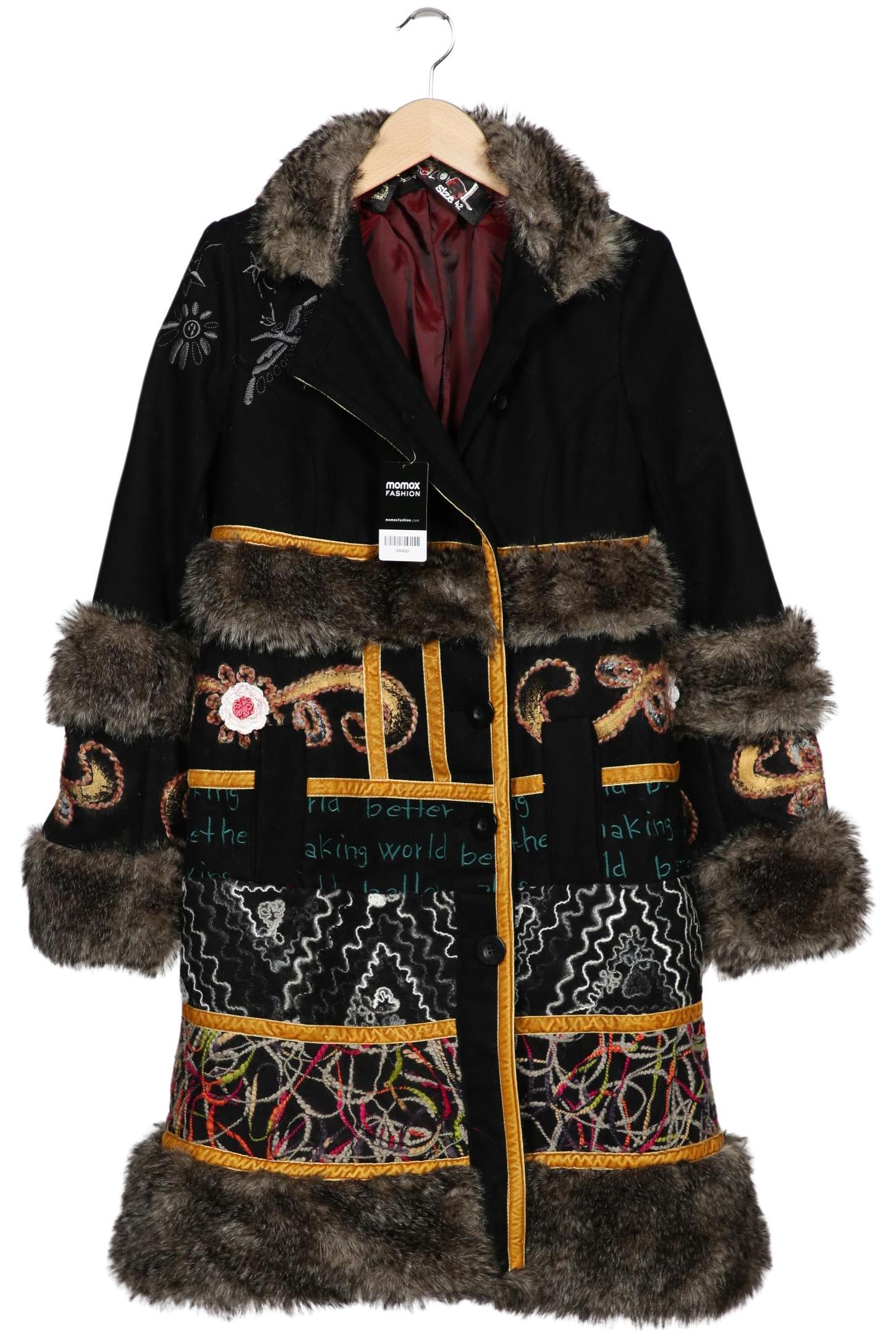 

Desigual Damen Mantel, schwarz, Gr. 42