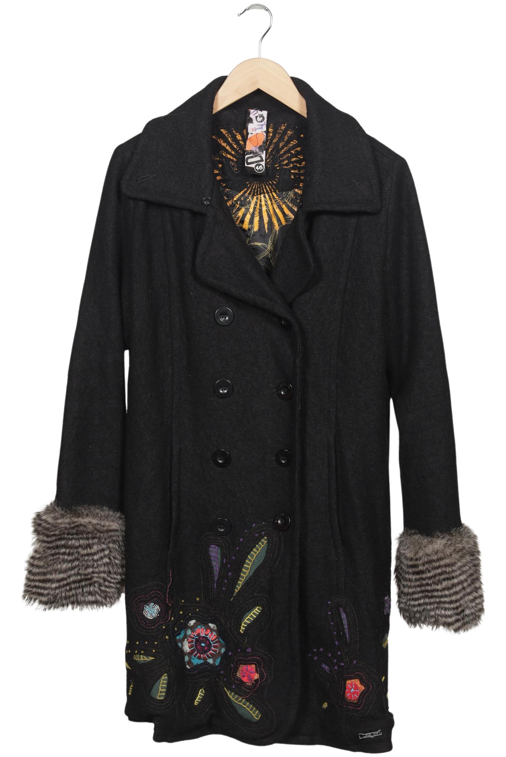 

Desigual Damen Mantel, schwarz, Gr. 46