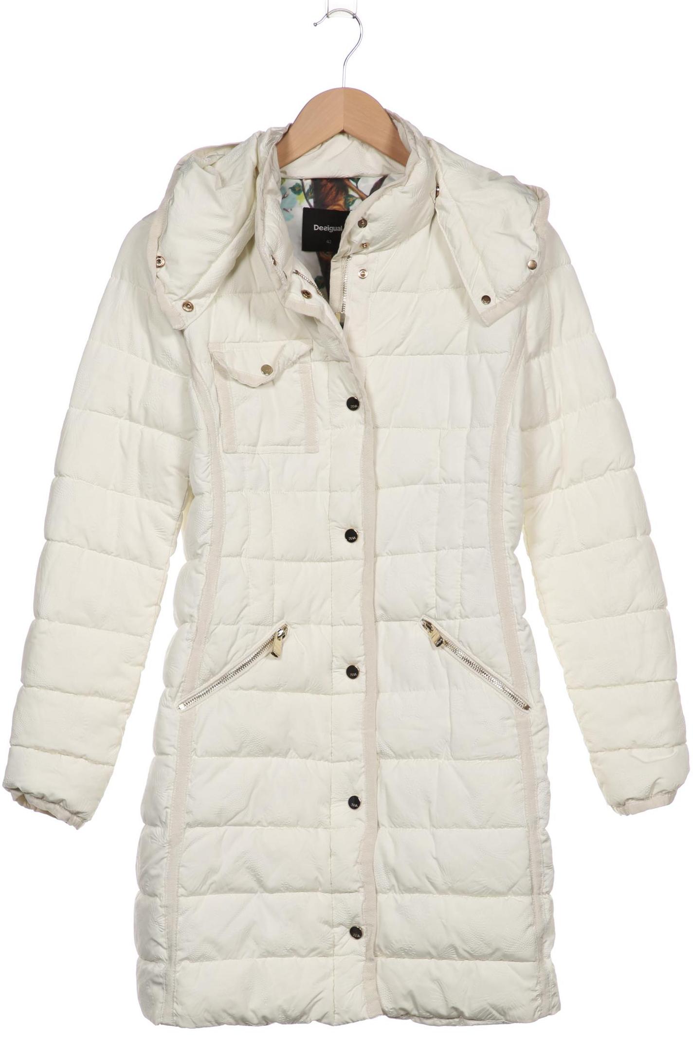 

Desigual Damen Mantel, cremeweiß