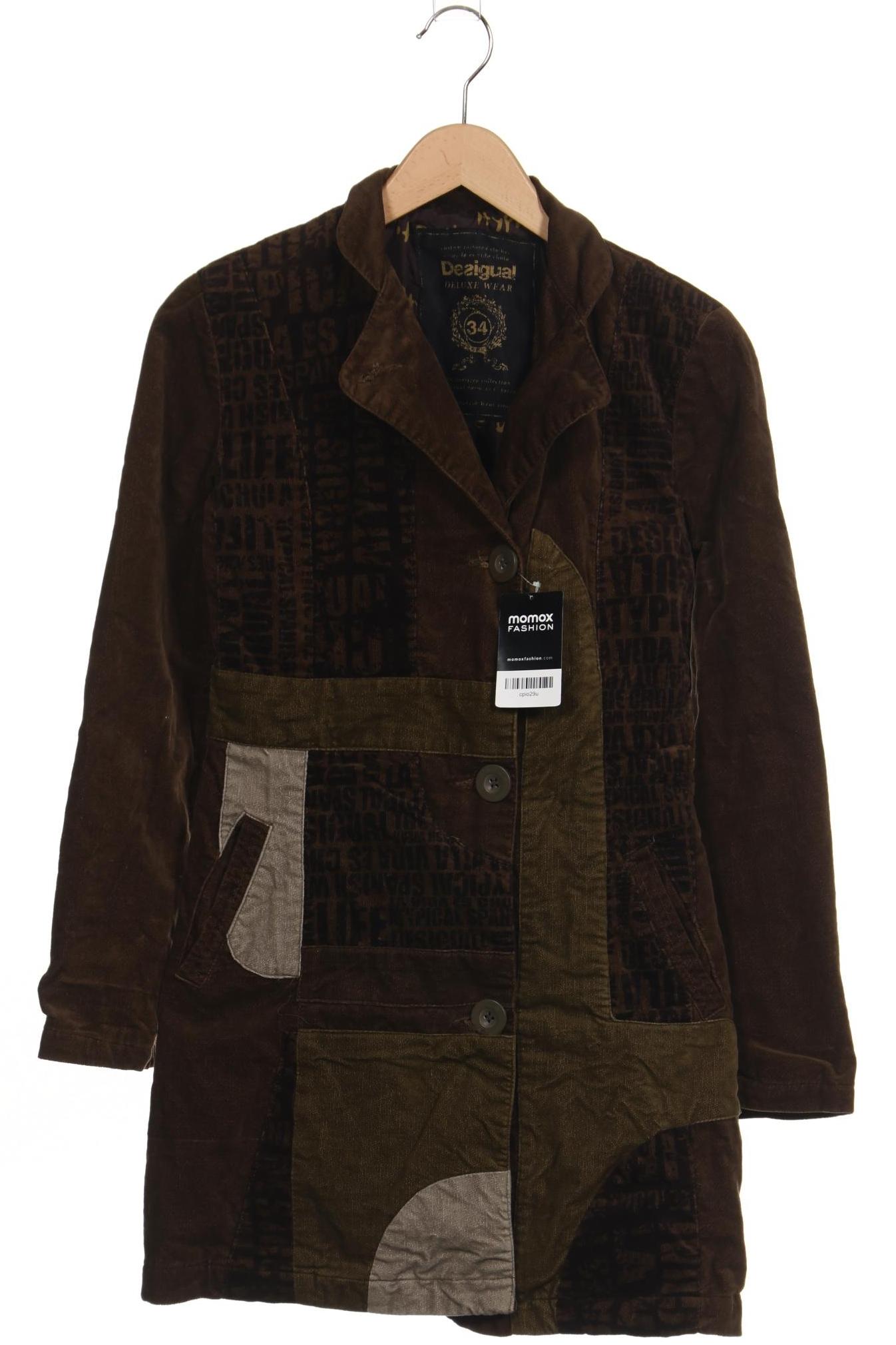

Desigual Damen Mantel, braun, Gr. 34