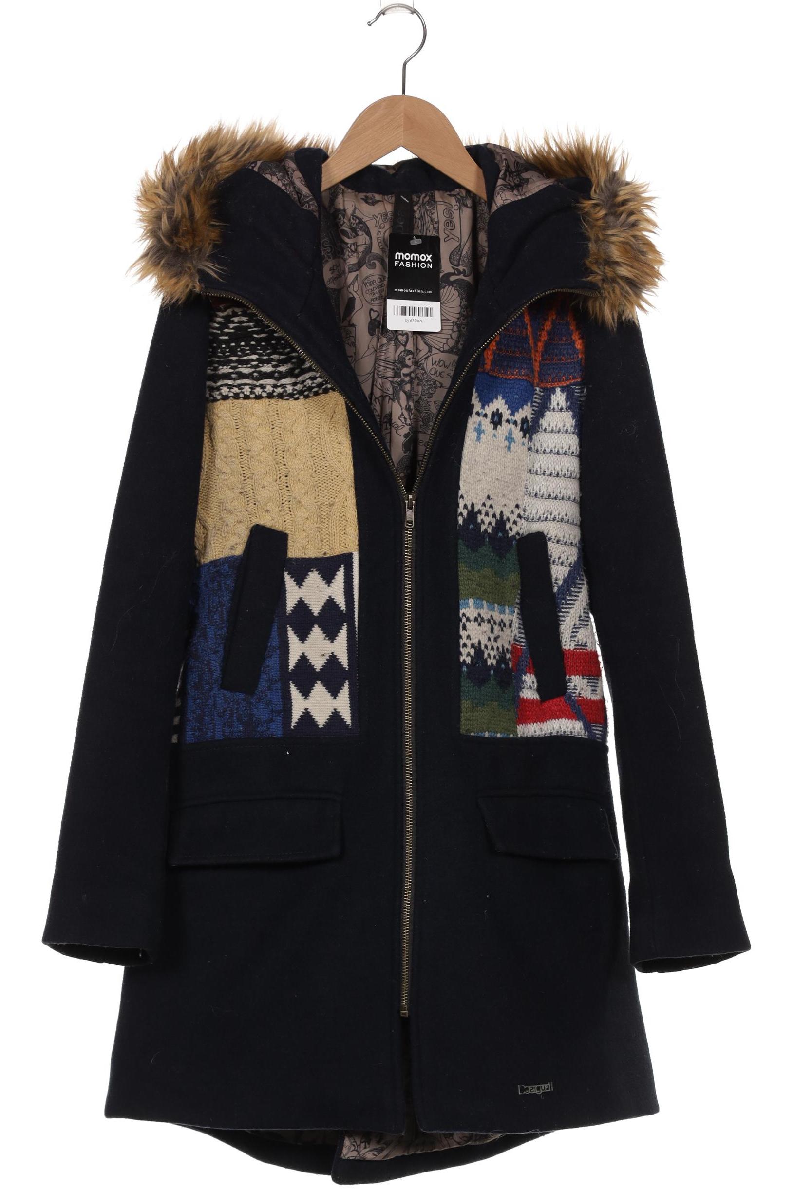 

Desigual Damen Mantel, marineblau, Gr. 38