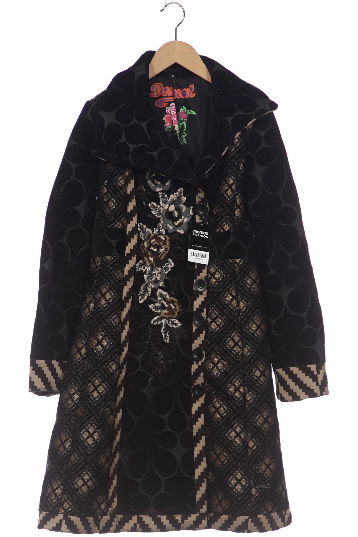 

Desigual Damen Mantel, schwarz, Gr. 38