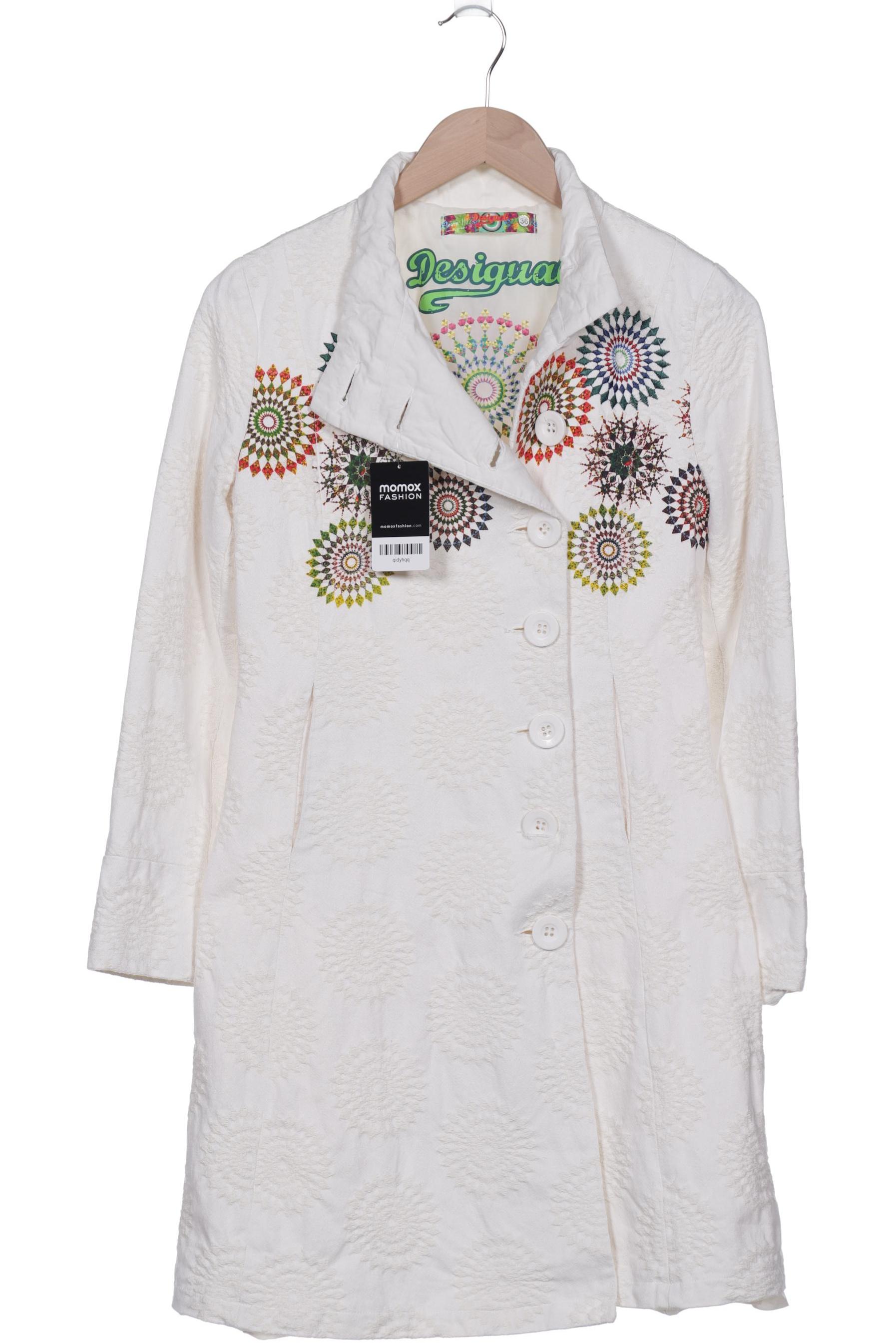 

Desigual Damen Mantel, cremeweiß, Gr. 36