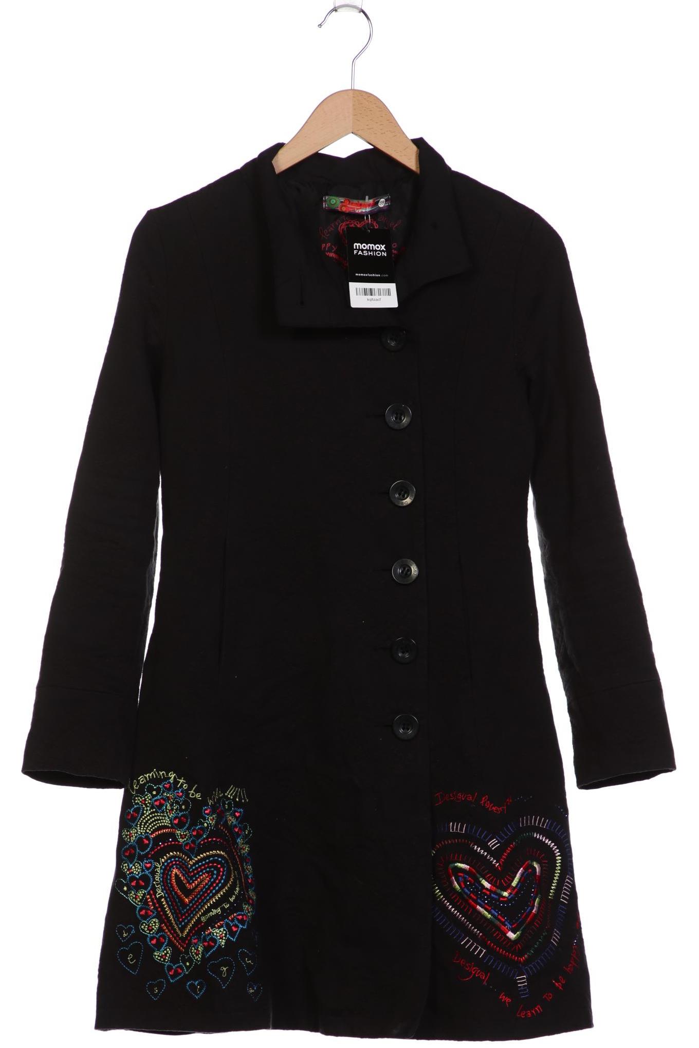 

Desigual Damen Mantel, schwarz, Gr. 38