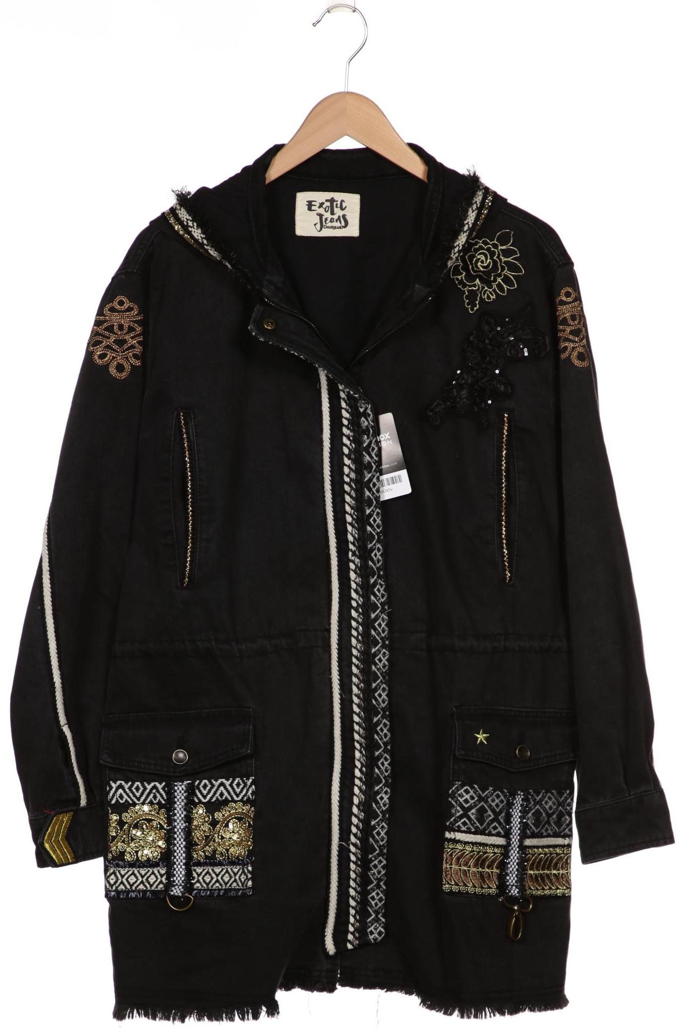 

Desigual Damen Mantel, schwarz, Gr. 44