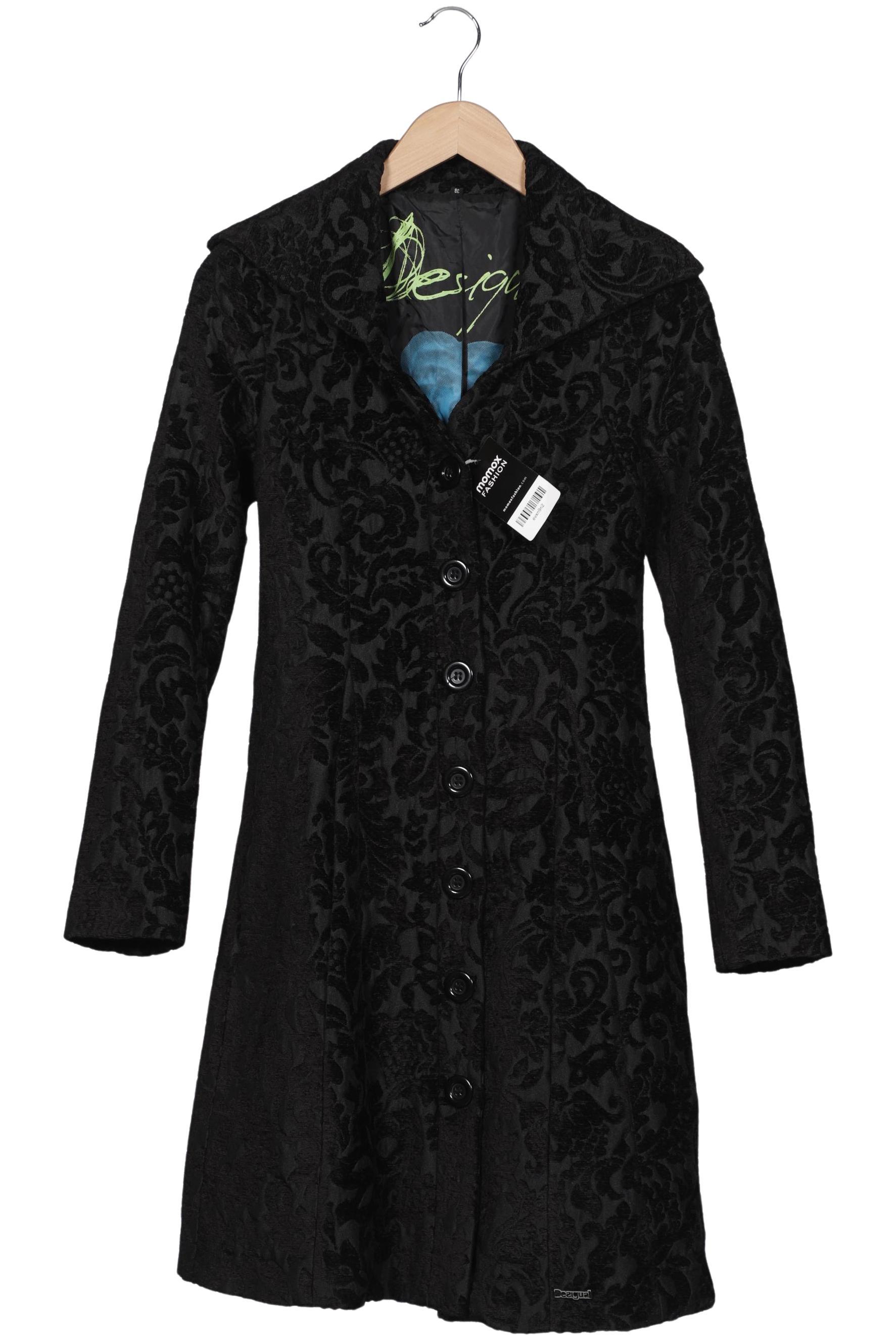 

Desigual Damen Mantel, schwarz, Gr. 38