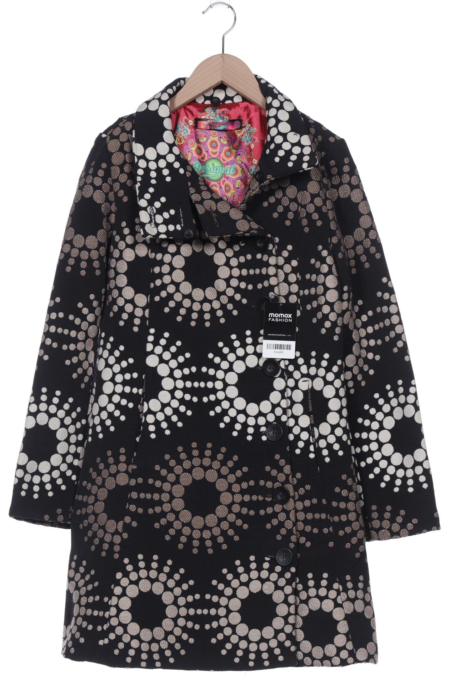 

Desigual Damen Mantel, schwarz, Gr. 38