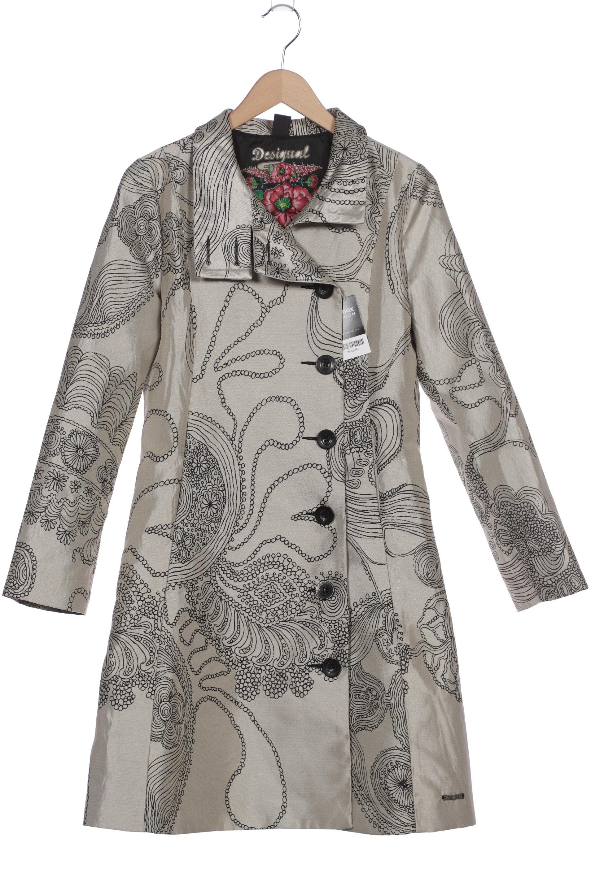 

Desigual Damen Mantel, silber, Gr. 40