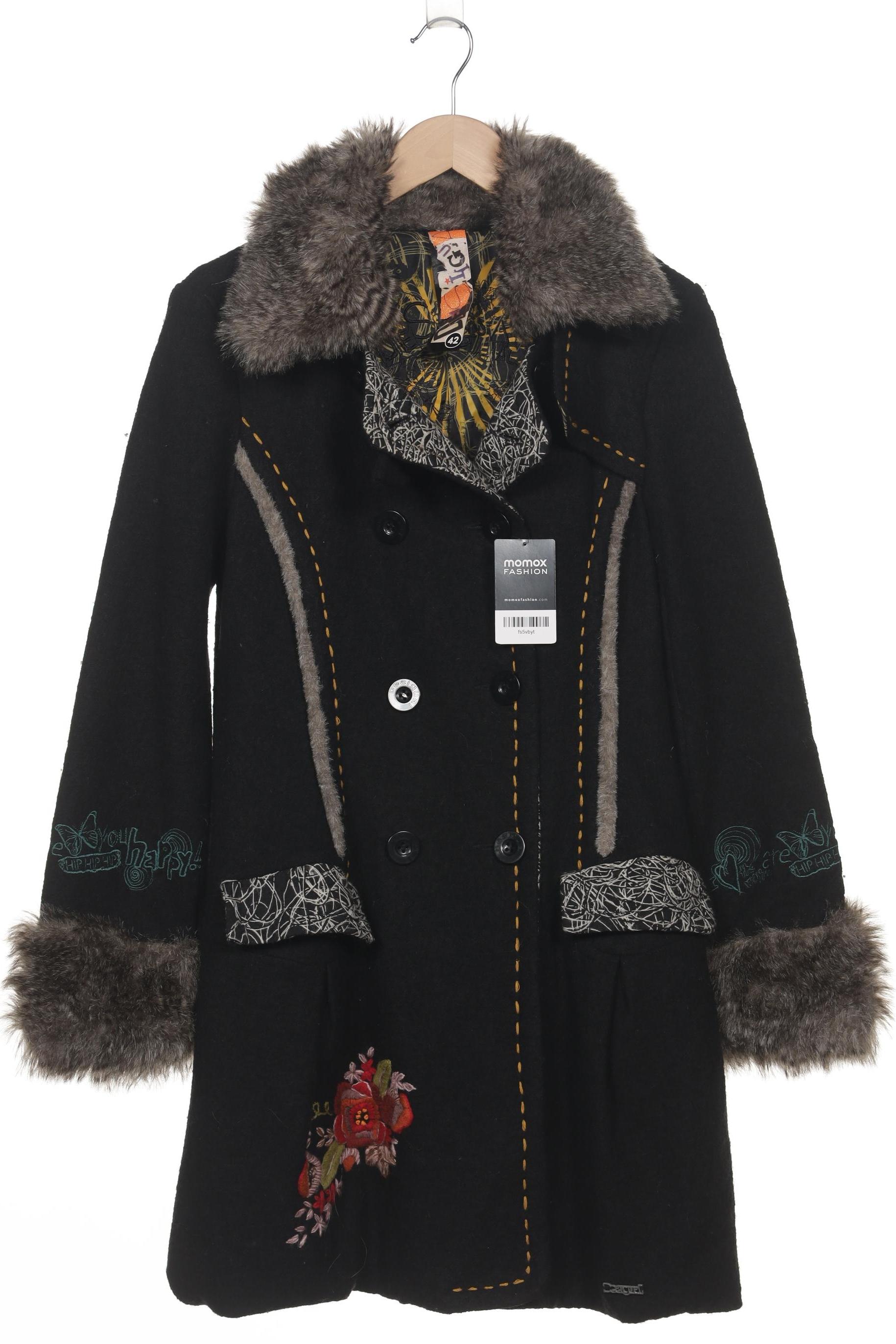 

Desigual Damen Mantel, schwarz, Gr. 42