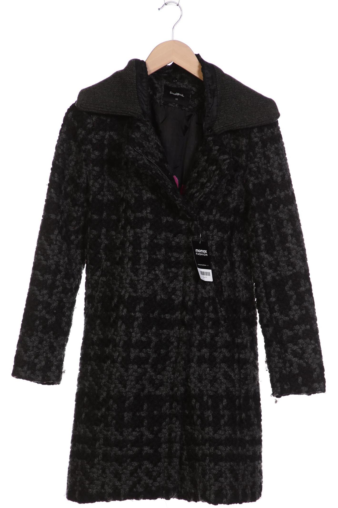 

Desigual Damen Mantel, schwarz, Gr. 36