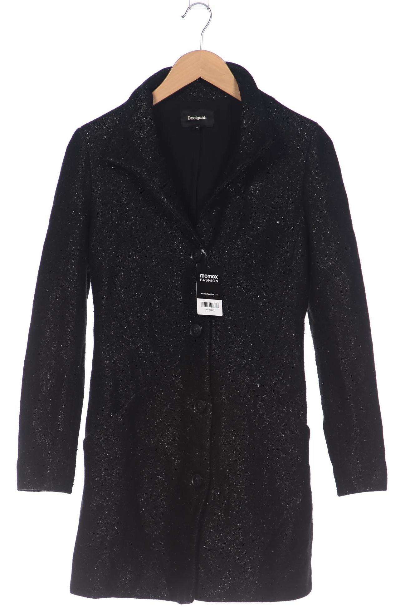 

Desigual Damen Mantel, schwarz, Gr. 38