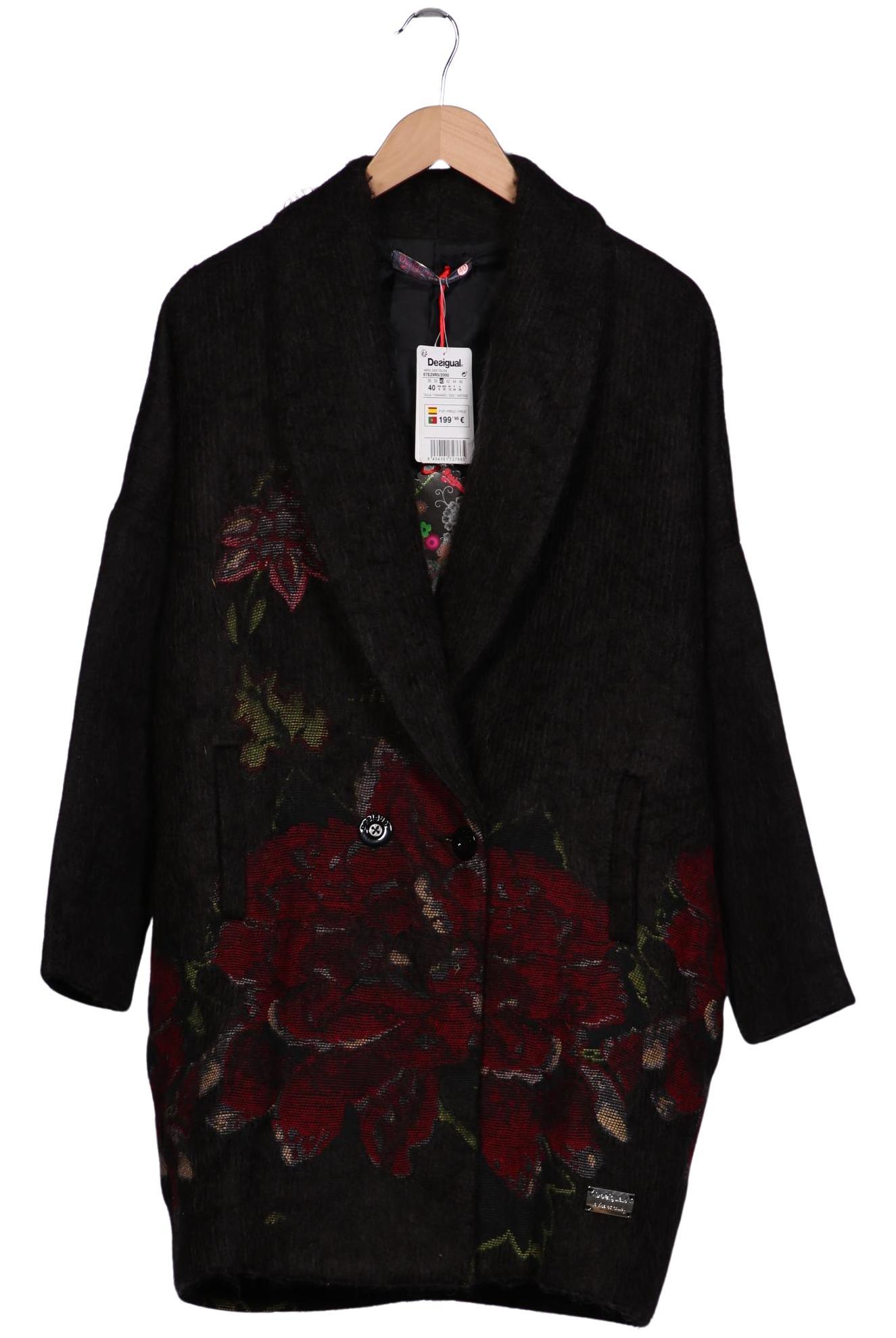 

Desigual Damen Mantel, schwarz, Gr. 40