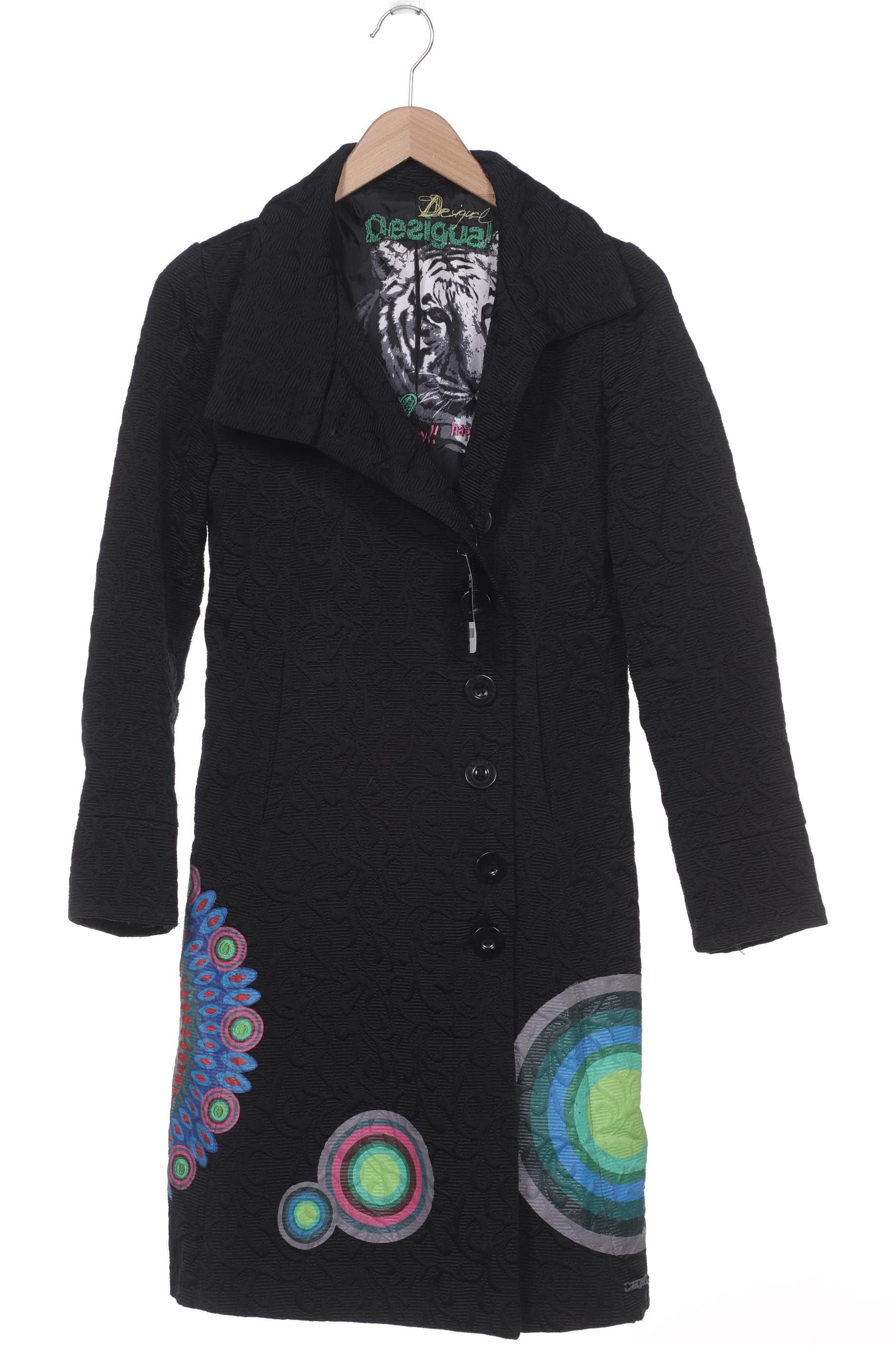 

Desigual Damen Mantel, schwarz, Gr. 38