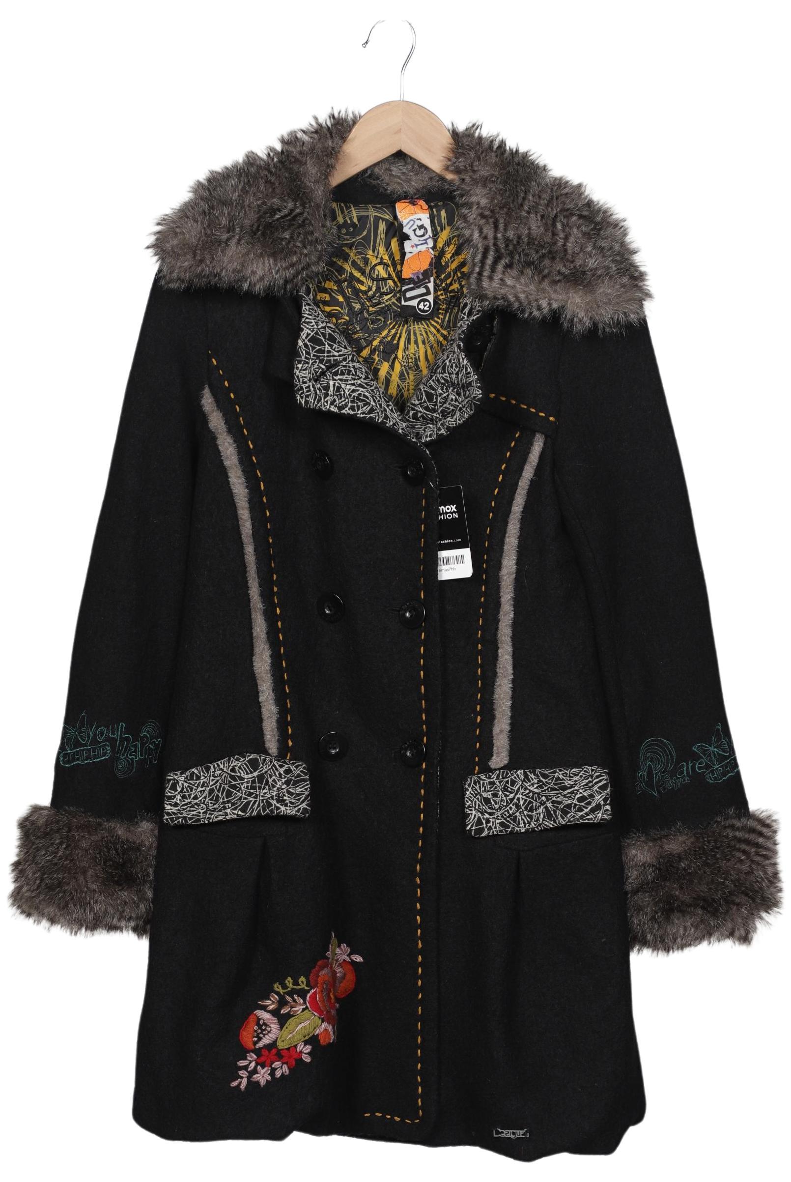 

Desigual Damen Mantel, schwarz, Gr. 42