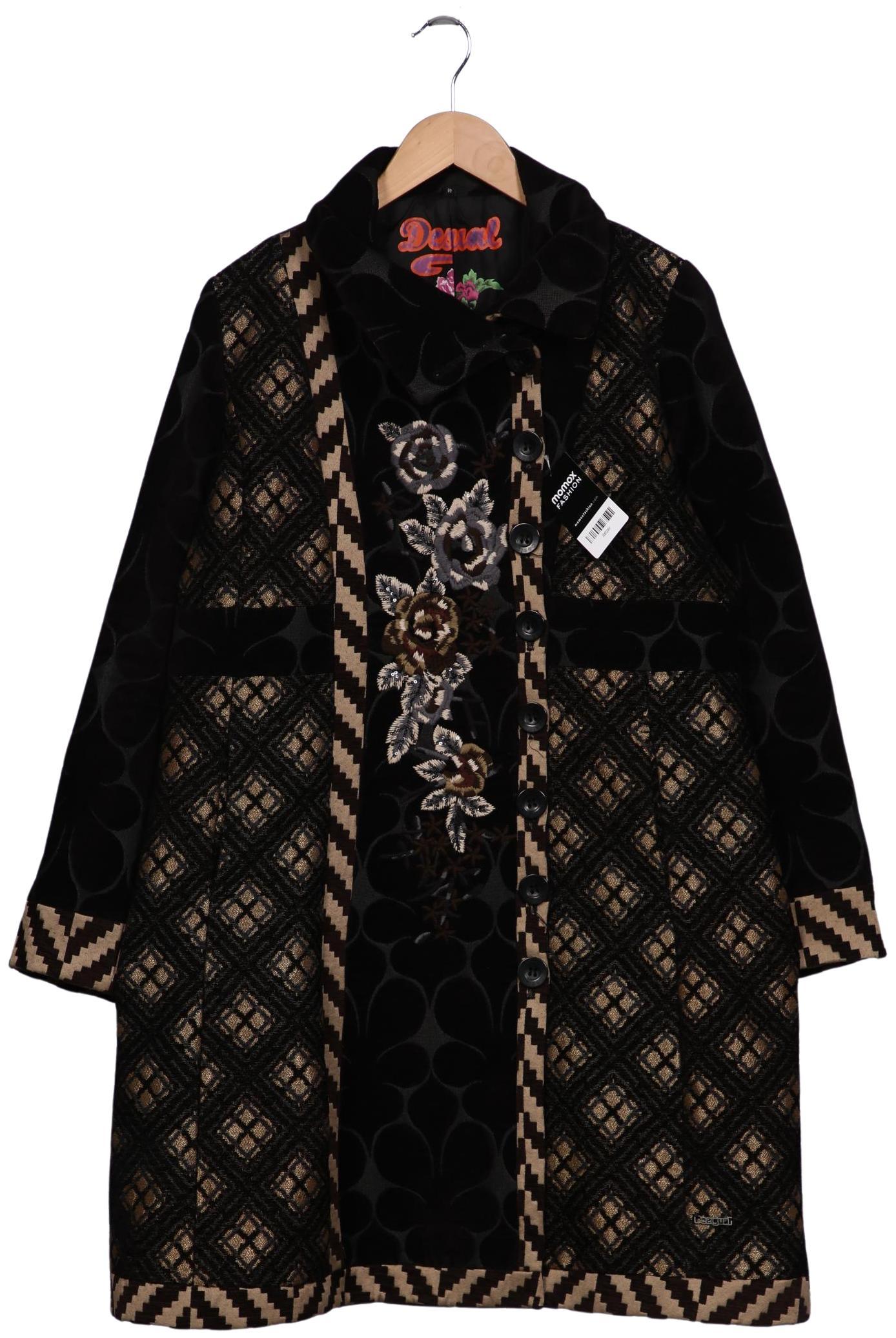 

Desigual Damen Mantel, schwarz, Gr. 46