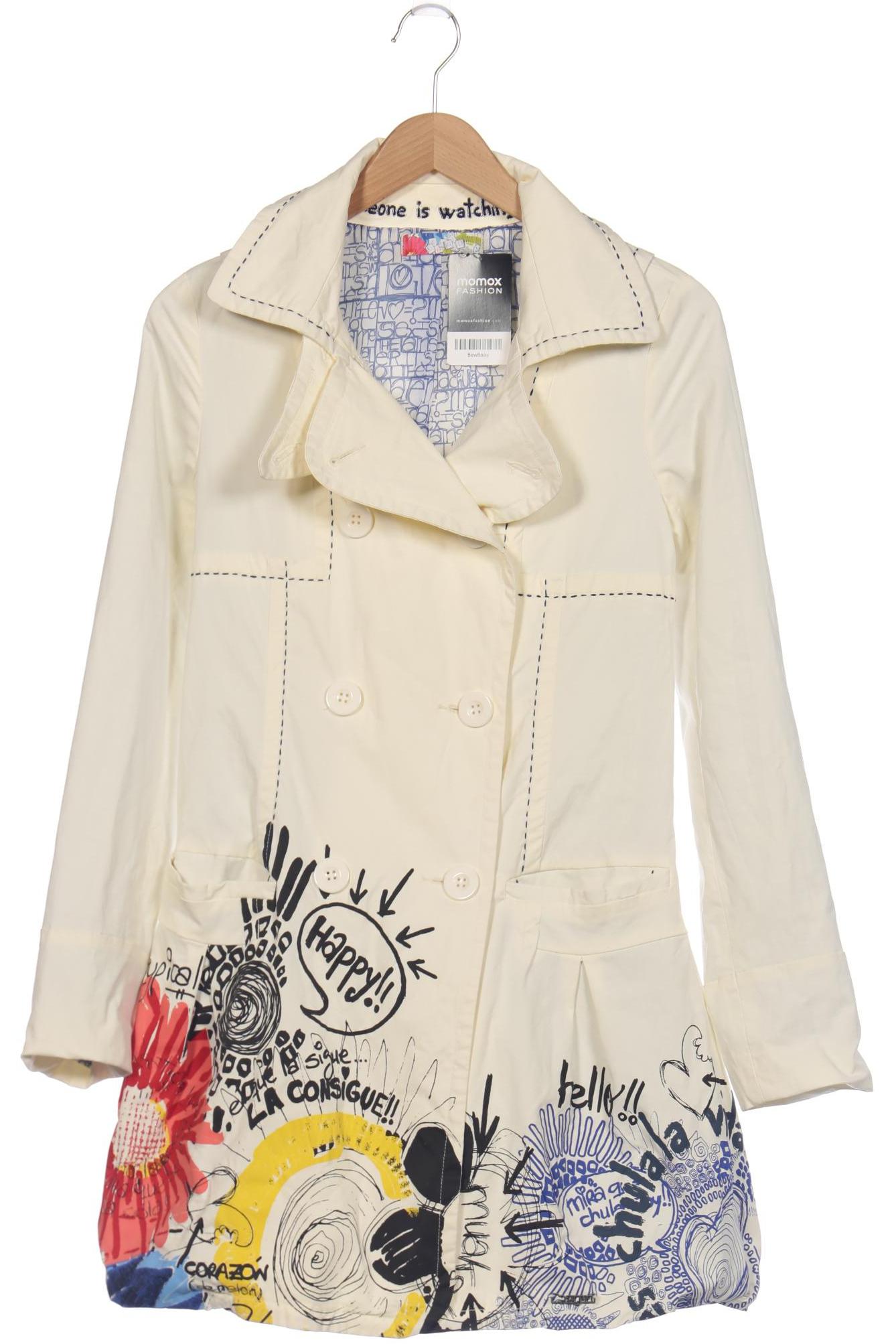 

Desigual Damen Mantel, cremeweiß, Gr. 38
