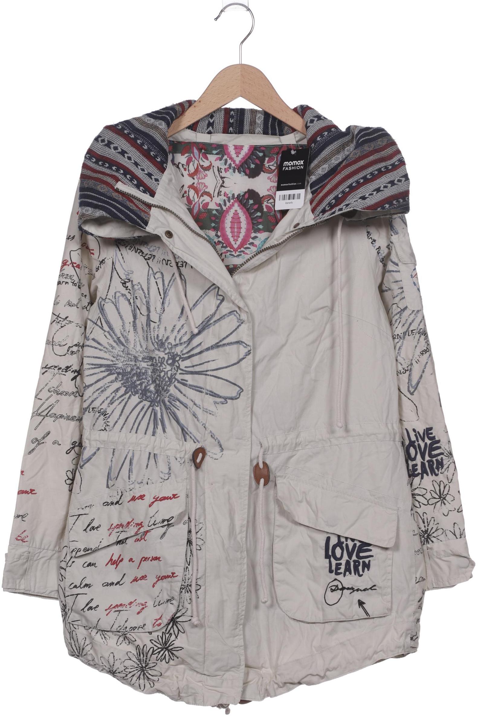 

Desigual Damen Mantel, cremeweiß, Gr. 38