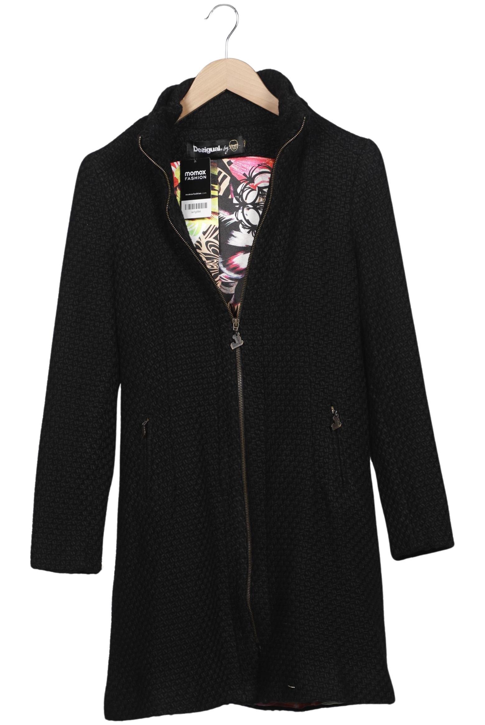 

Desigual Damen Mantel, schwarz, Gr. 38