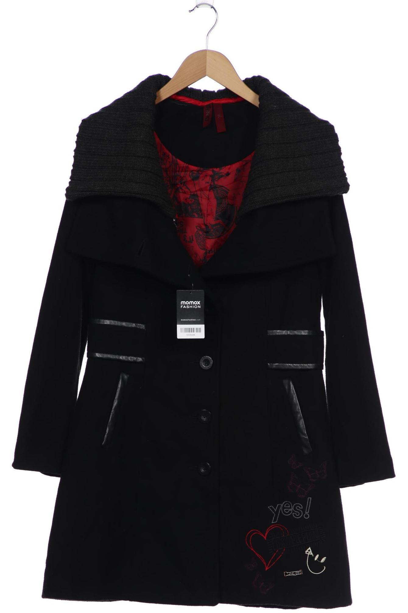 

Desigual Damen Mantel, schwarz