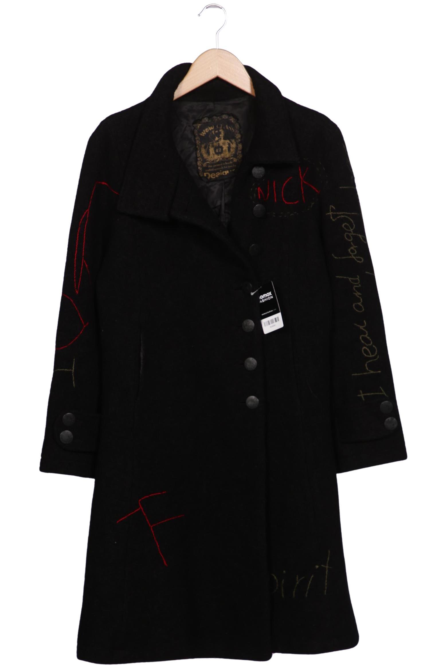 

Desigual Damen Mantel, schwarz, Gr. 42