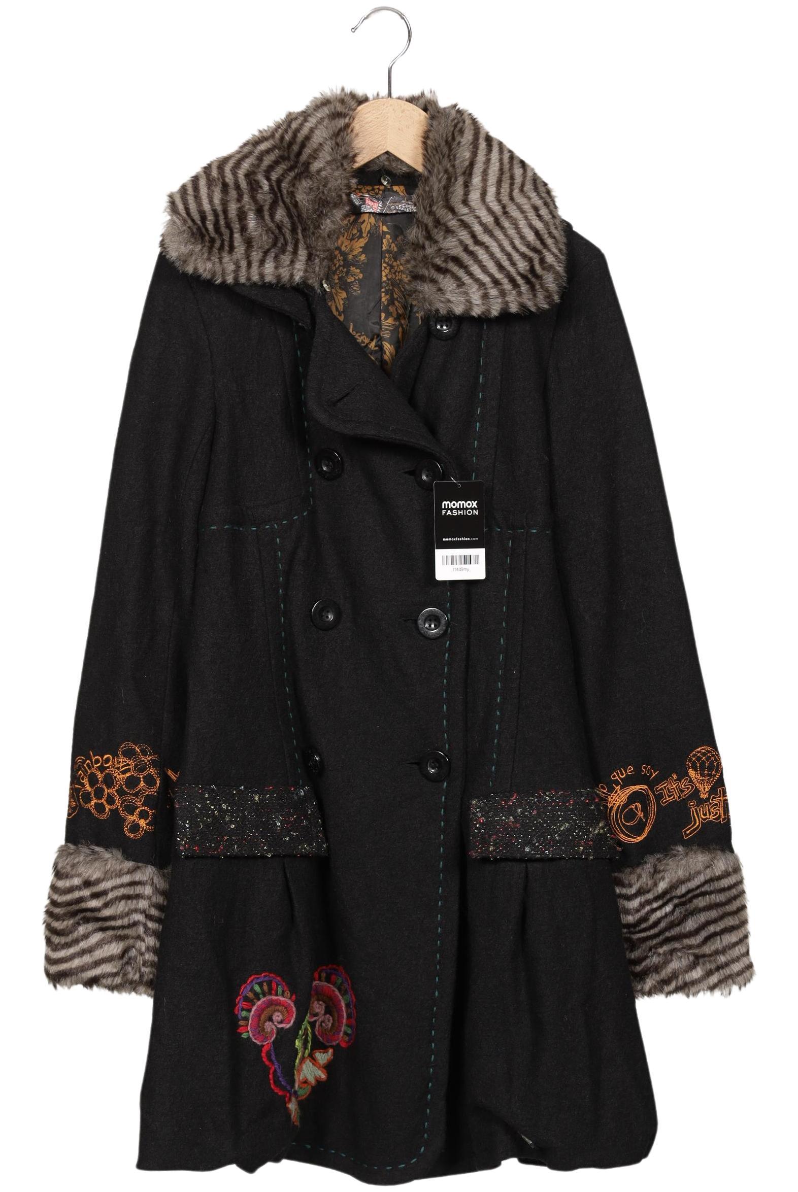 

Desigual Damen Mantel, schwarz, Gr. 36