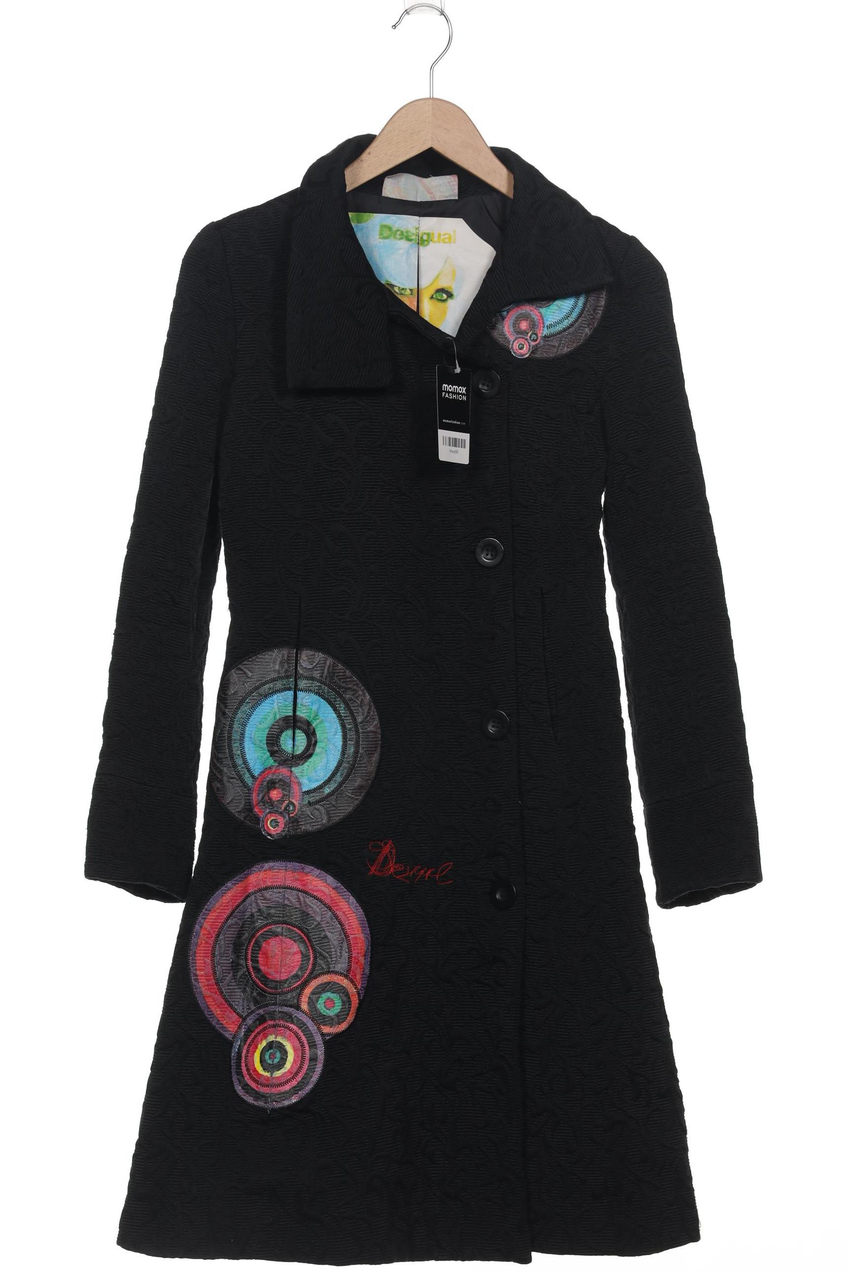 

Desigual Damen Mantel, schwarz, Gr. 36