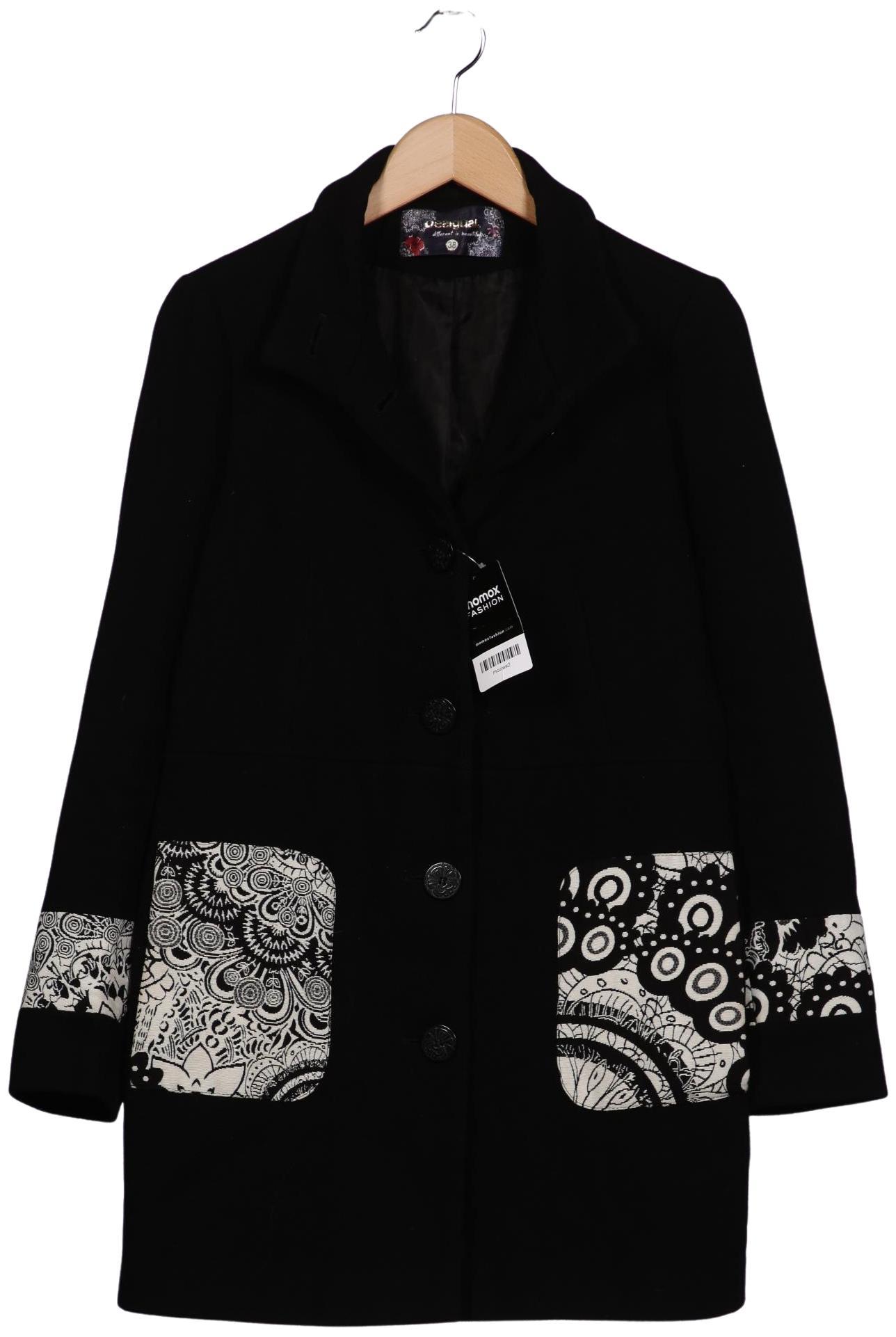 

Desigual Damen Mantel, schwarz, Gr. 38