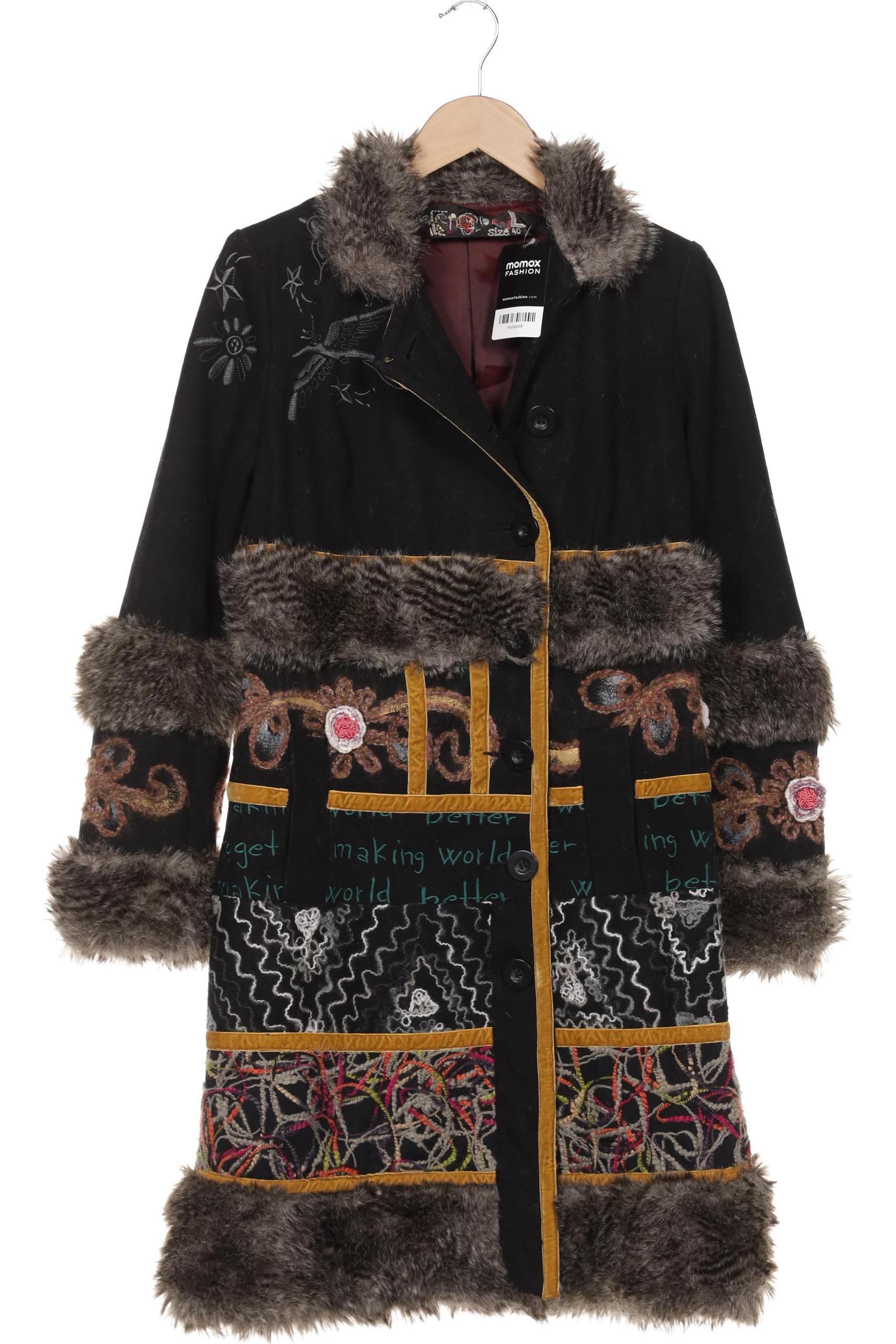 

Desigual Damen Mantel, schwarz, Gr. 40