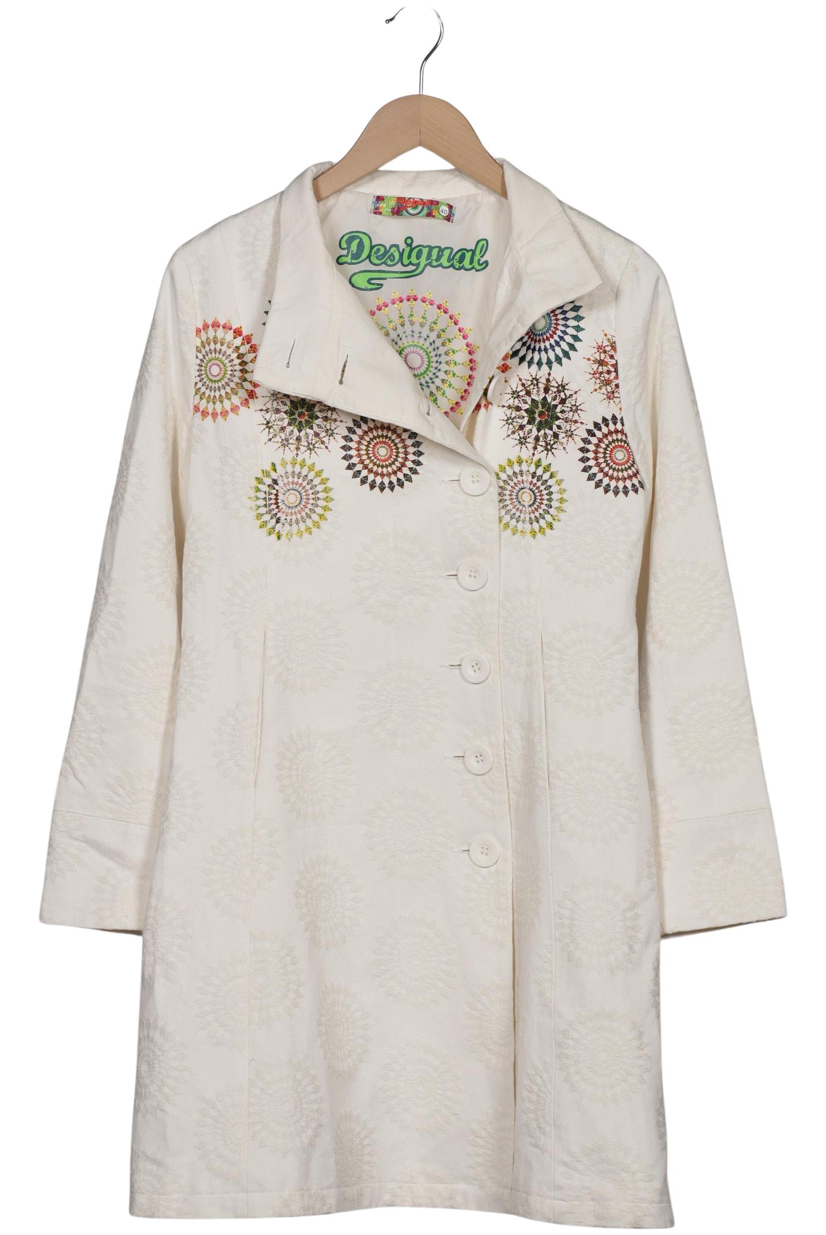 

Desigual Damen Mantel, cremeweiß, Gr. 40