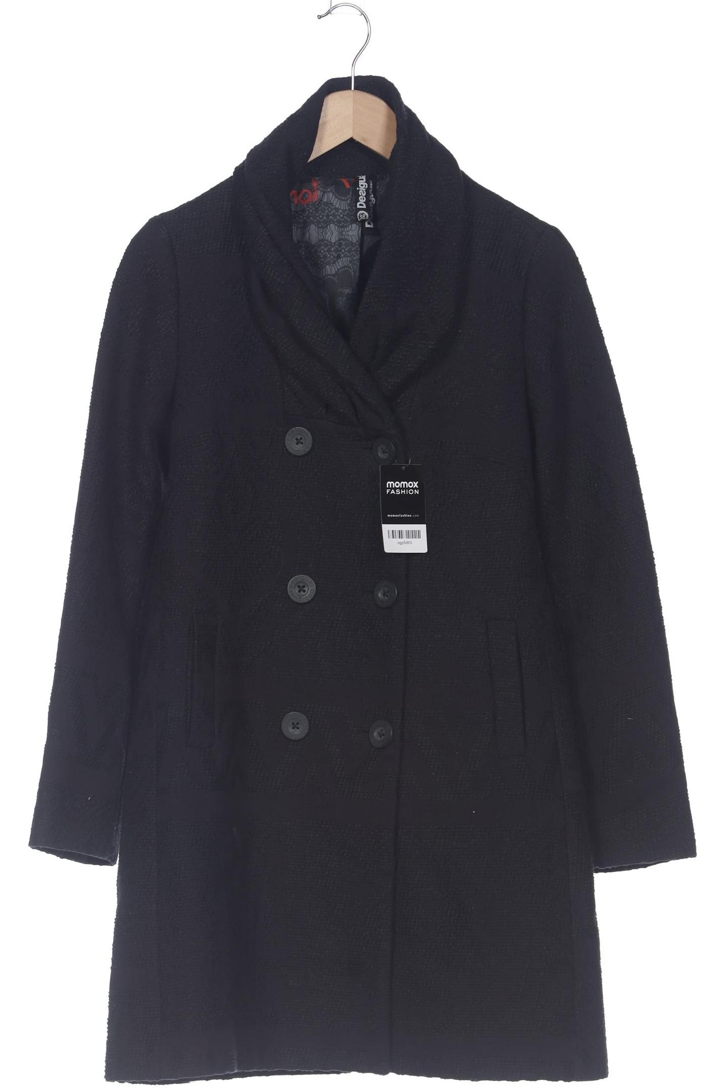 

Desigual Damen Mantel, schwarz, Gr. 38