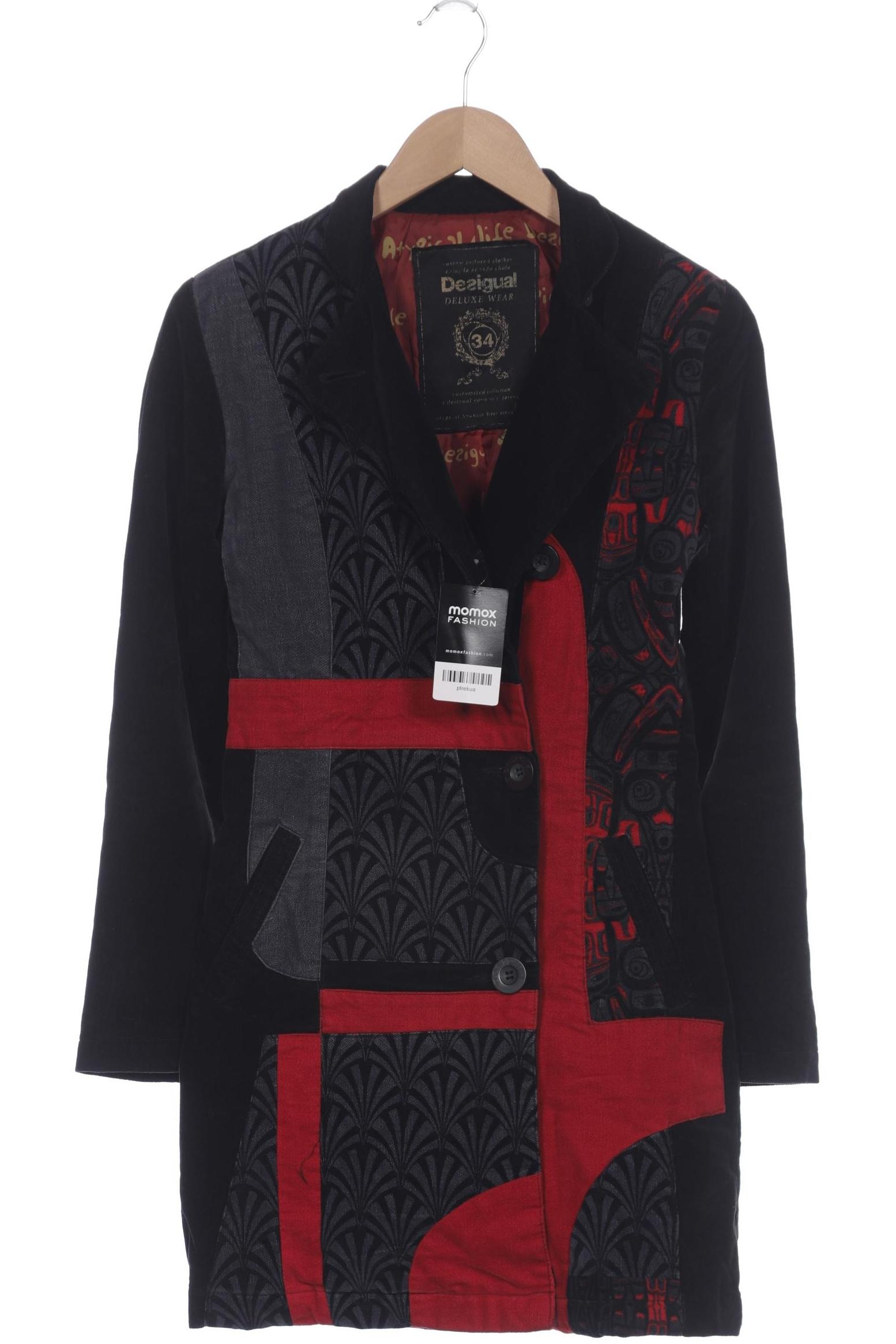 

Desigual Damen Mantel, schwarz, Gr. 34