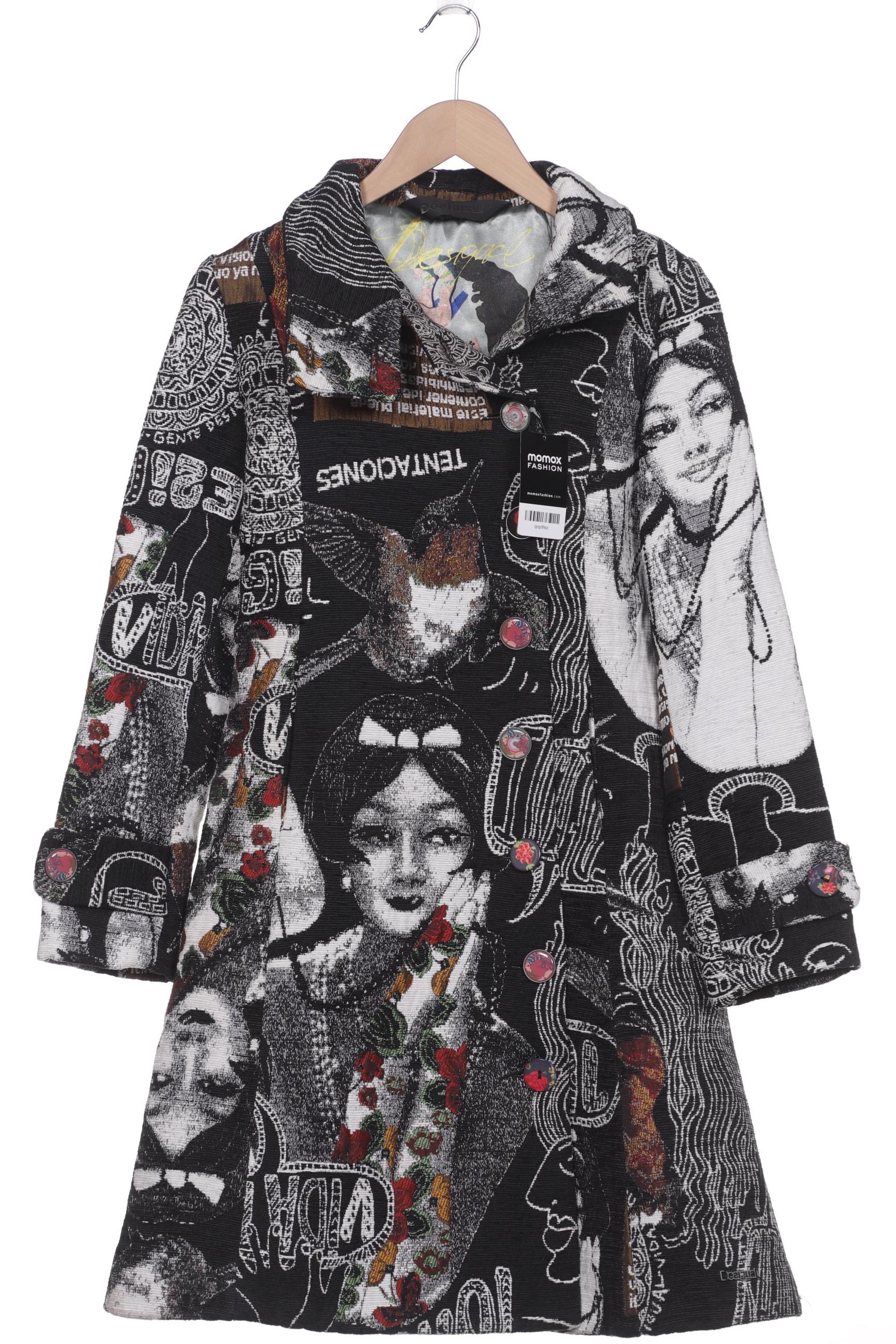 

Desigual Damen Mantel, schwarz, Gr. 38