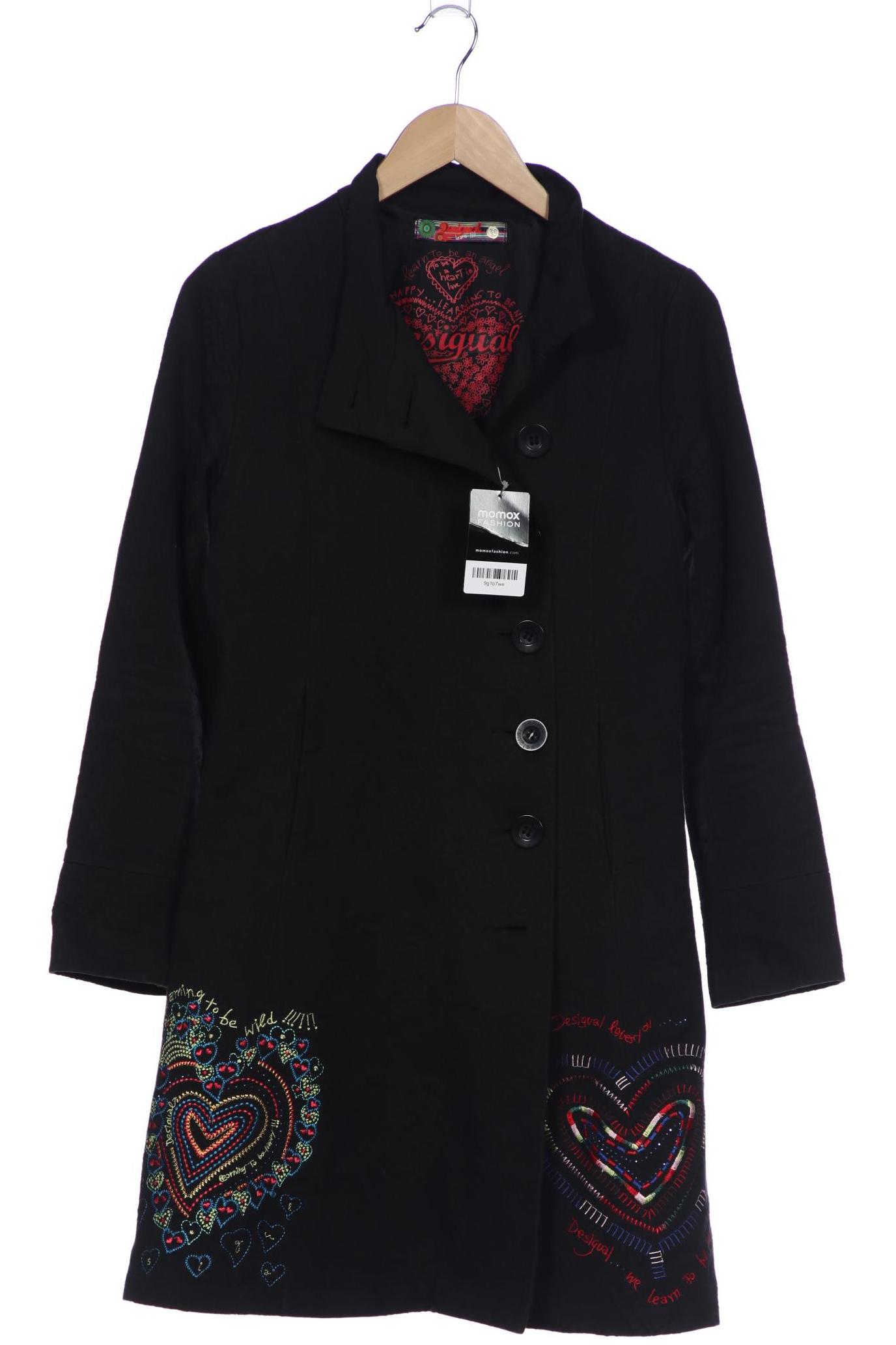 

Desigual Damen Mantel, schwarz, Gr. 38